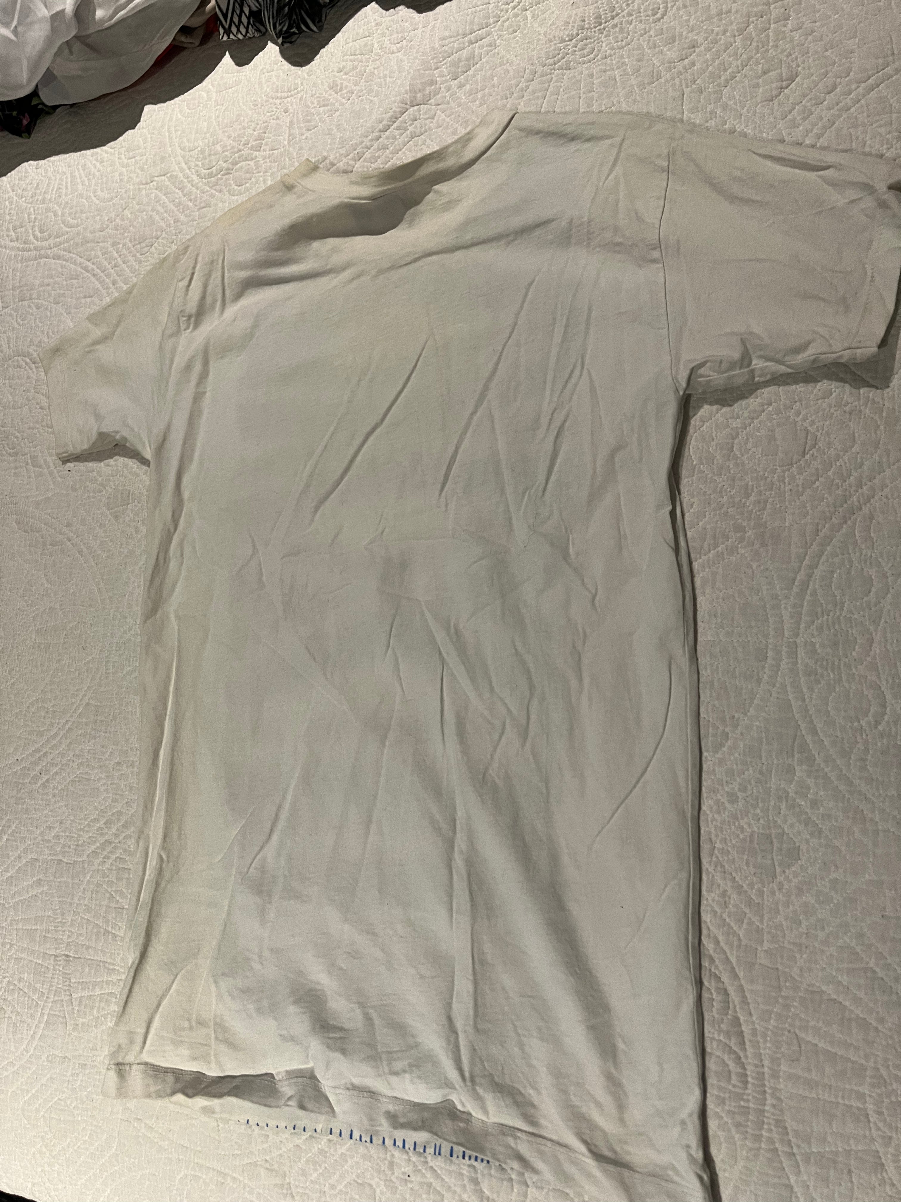White graphic top