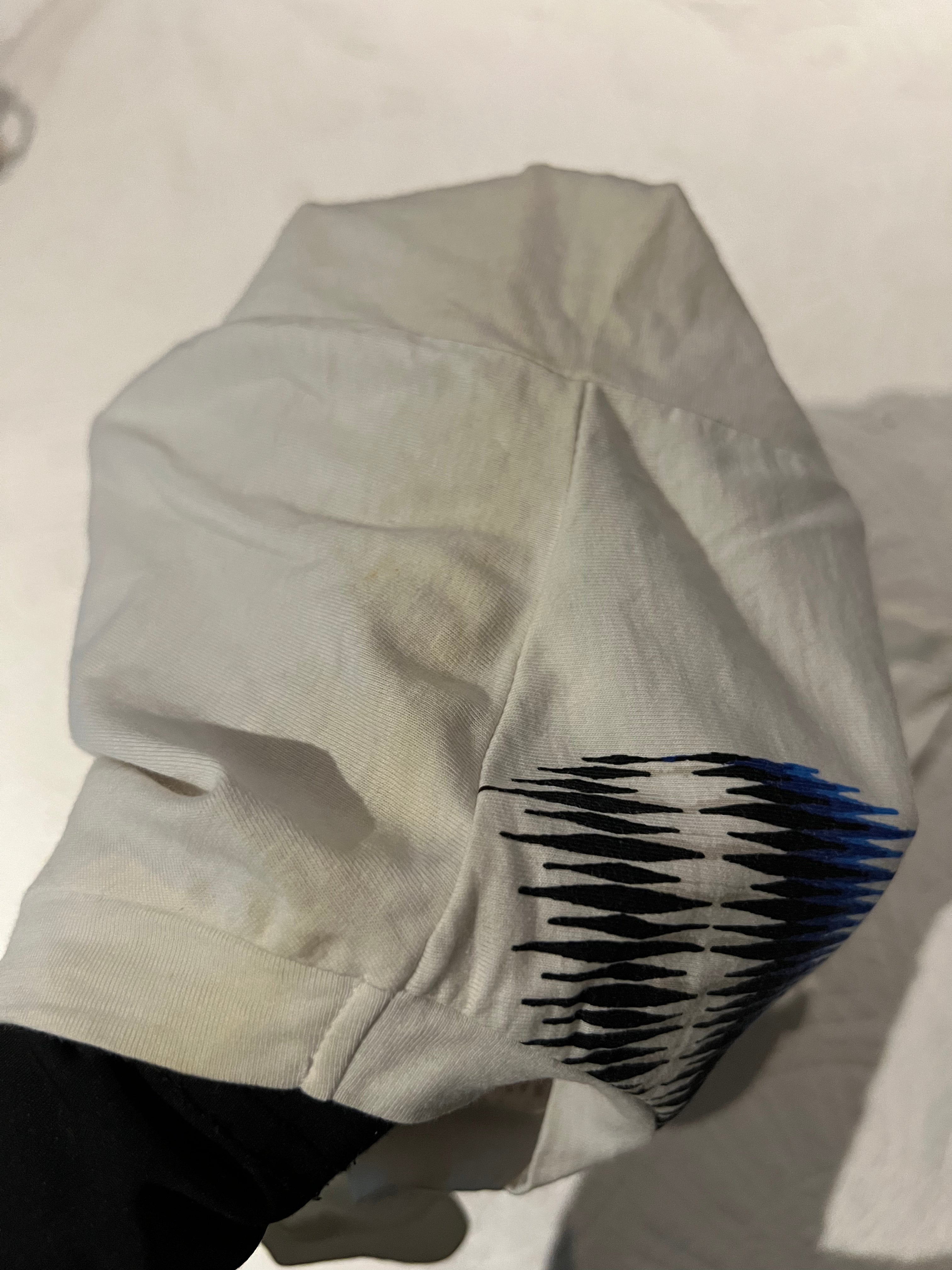 White graphic top