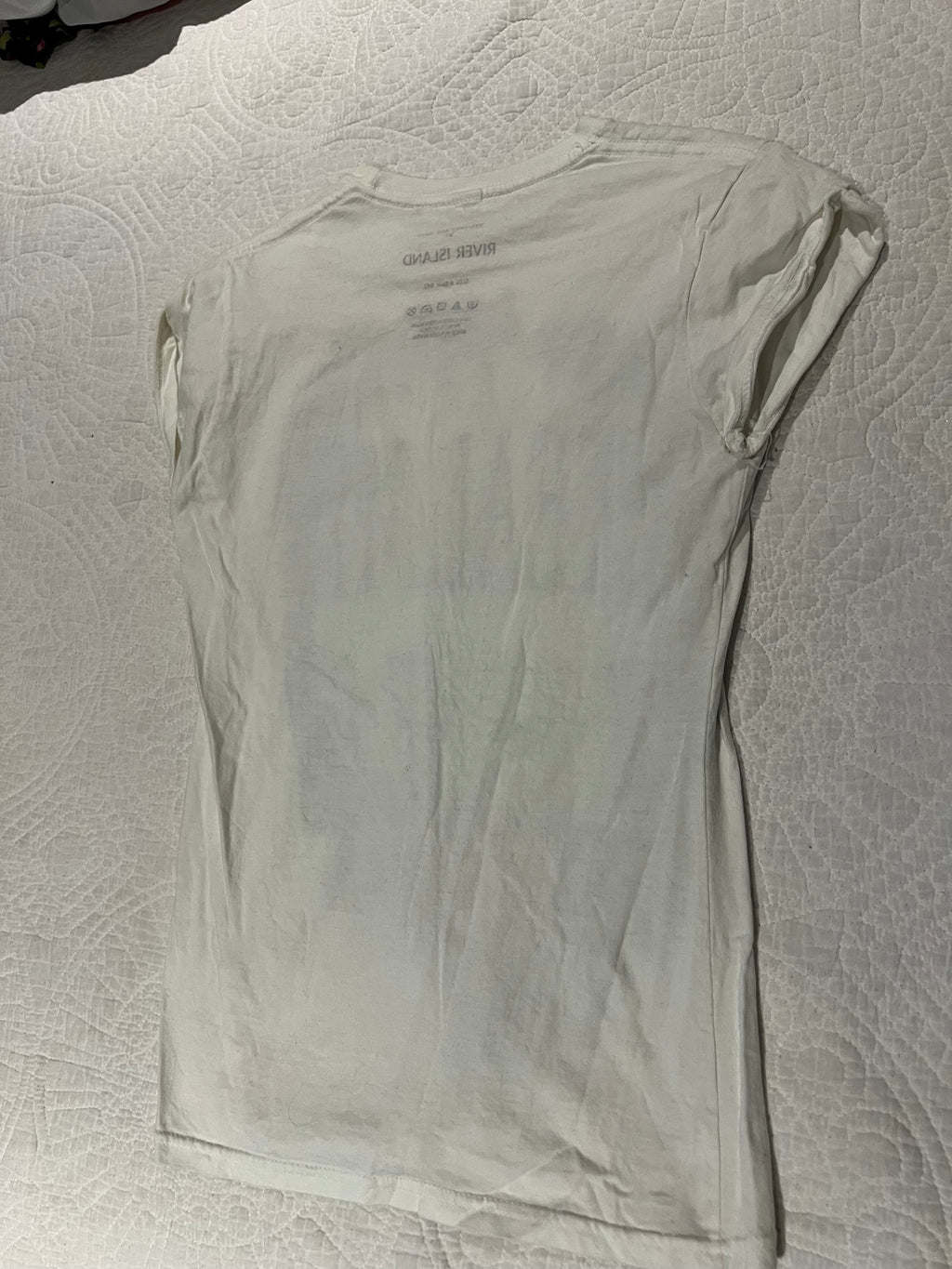 White graphic top