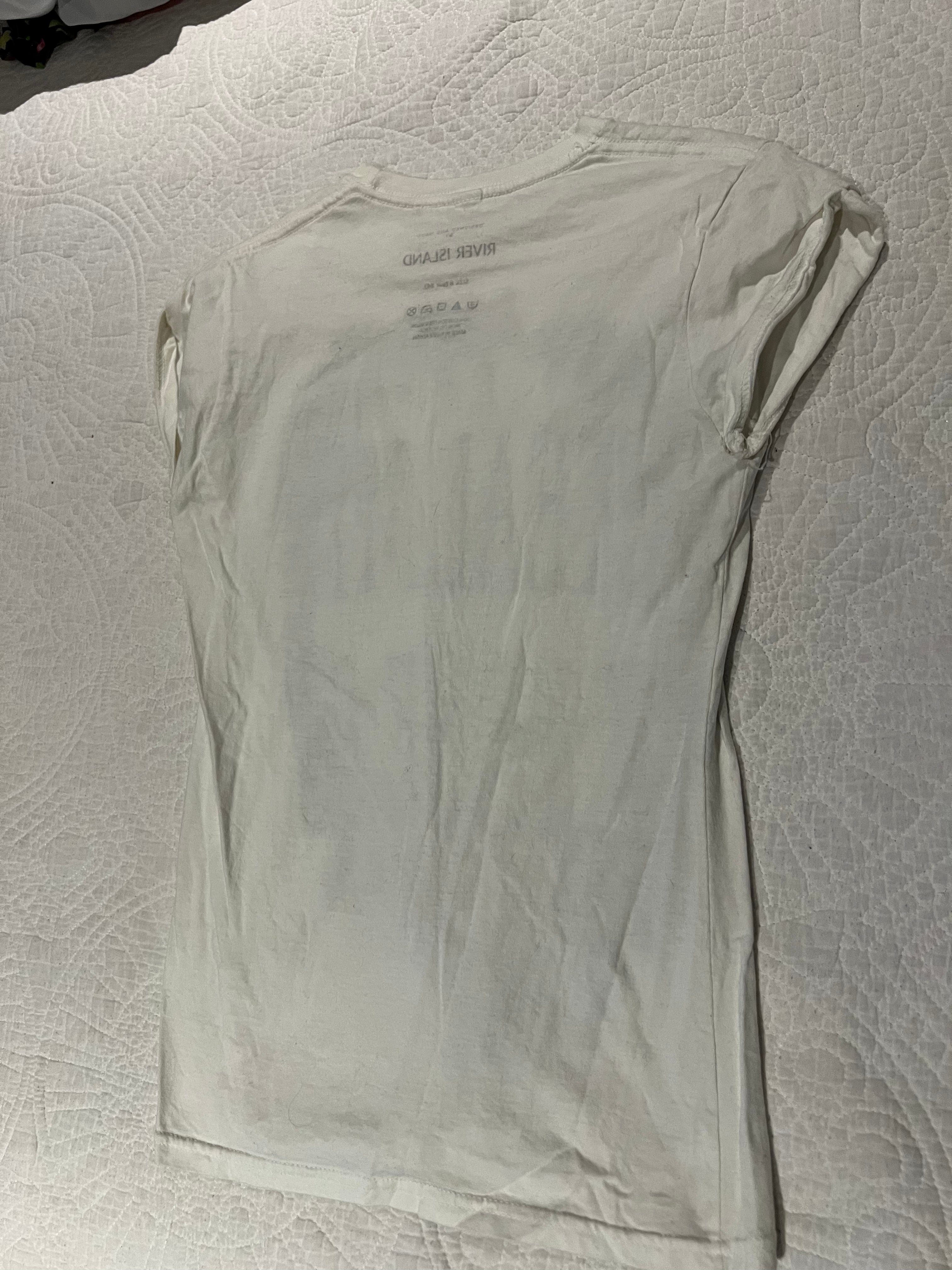 White graphic top