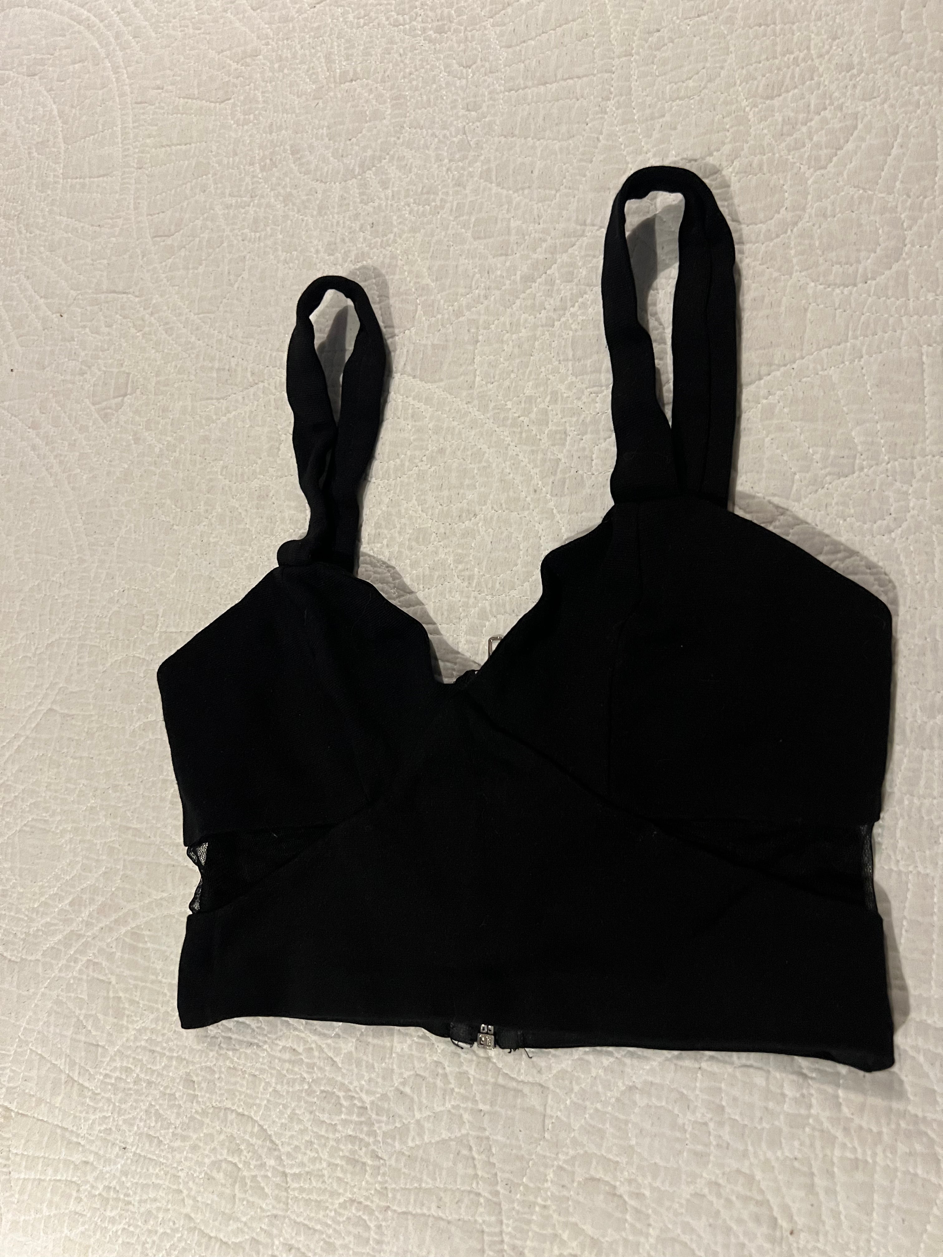 Black crop top