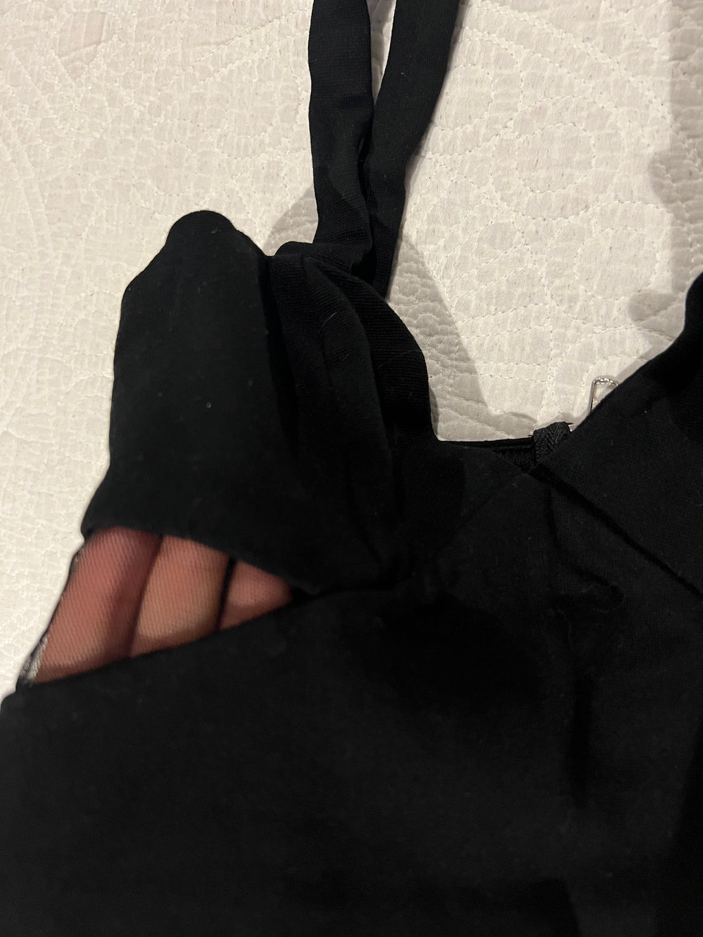 Black crop top