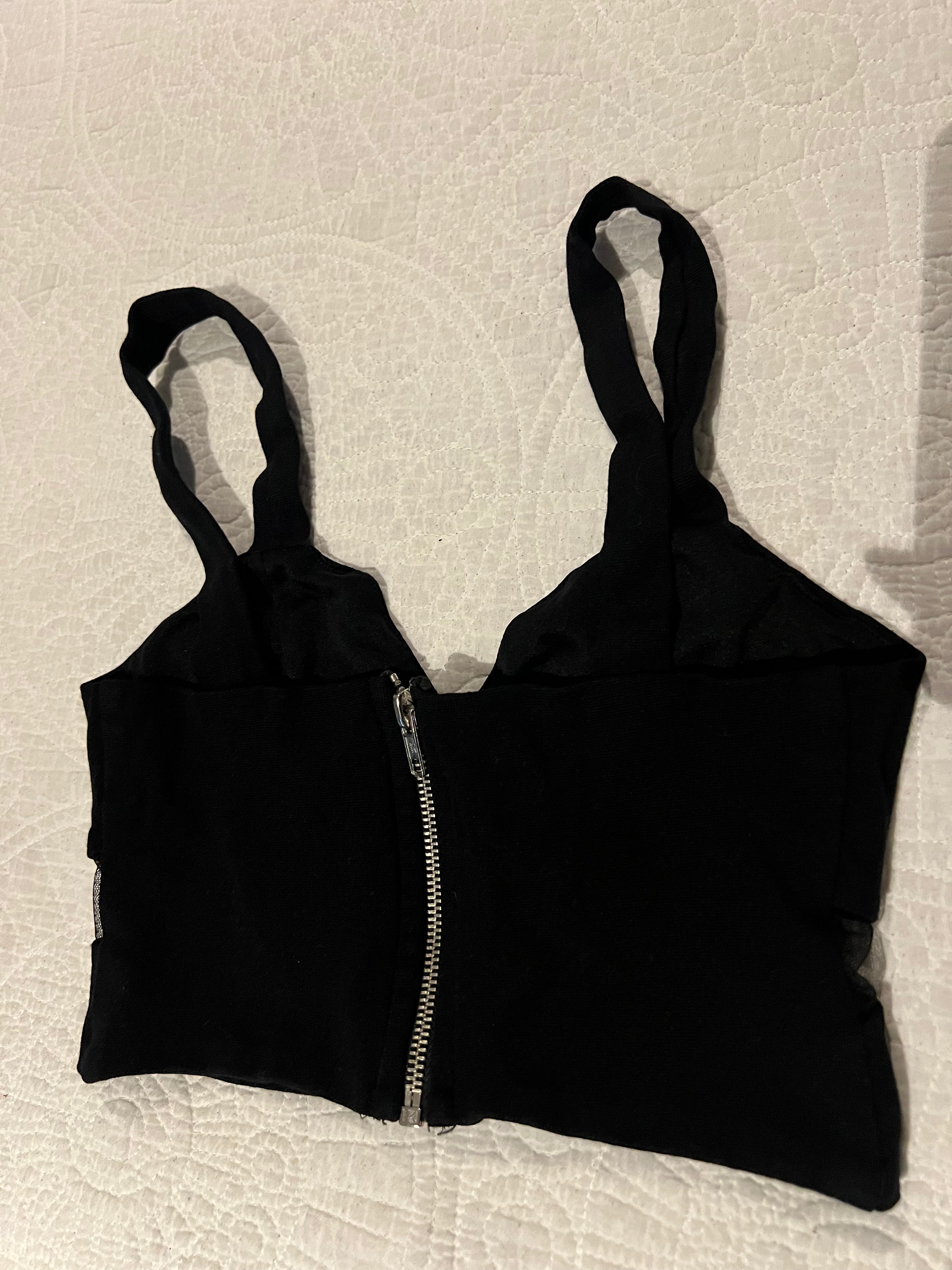 Black crop top