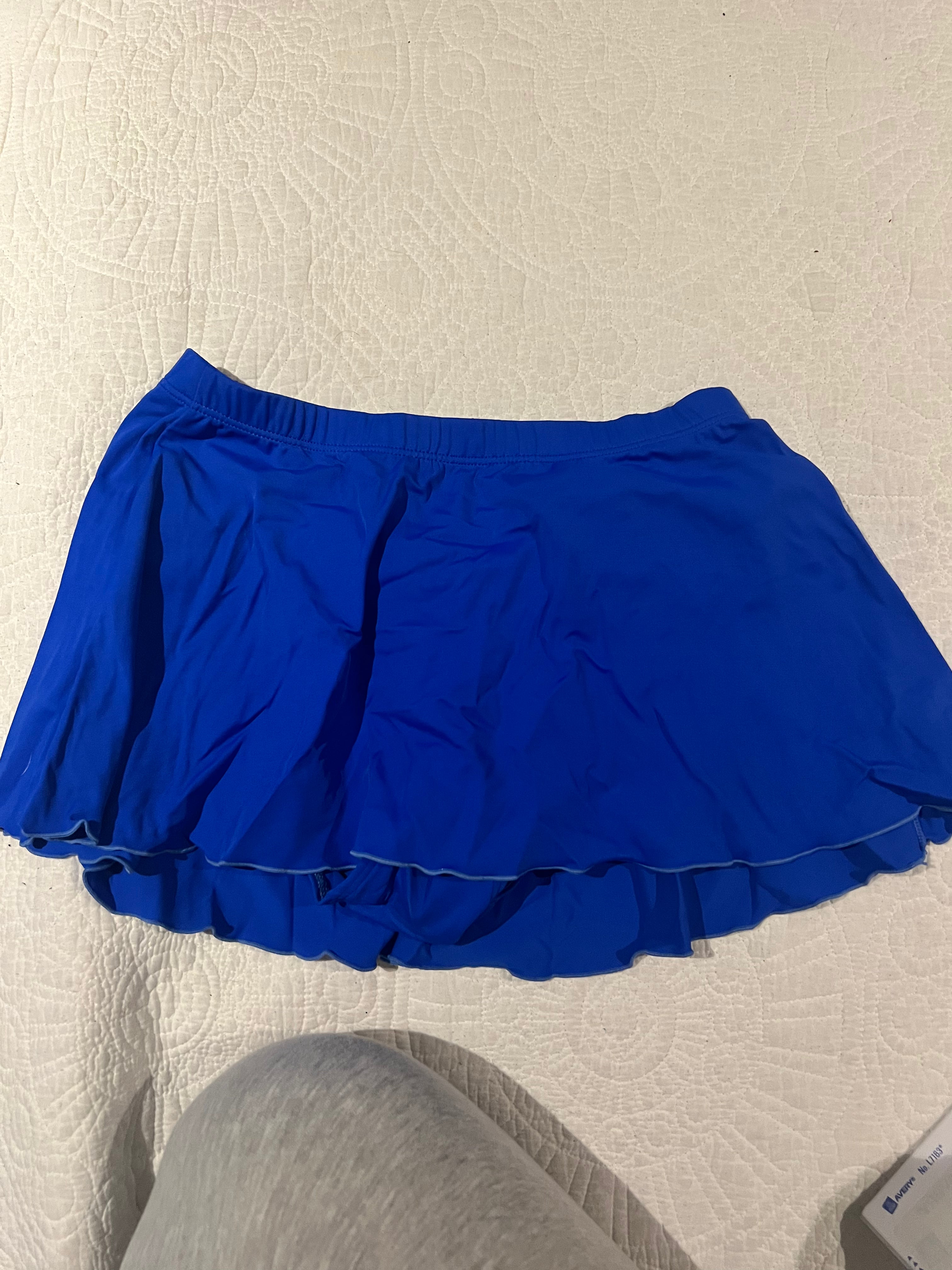 Blue mini skirt