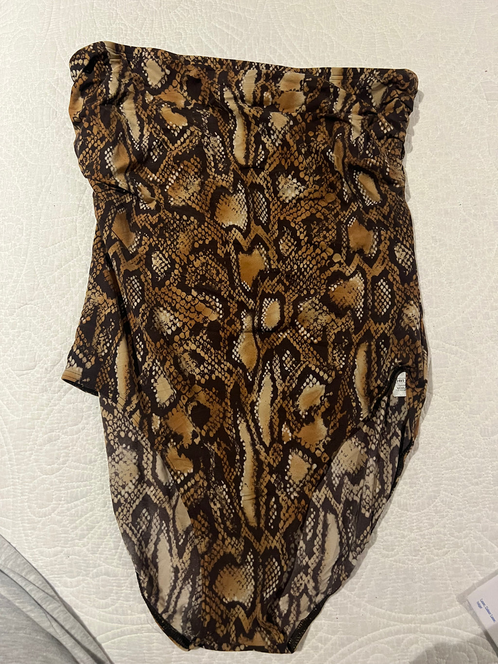 Snake skin pattern bodysuit