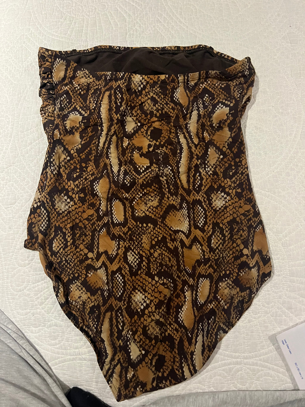 Snake skin pattern bodysuit