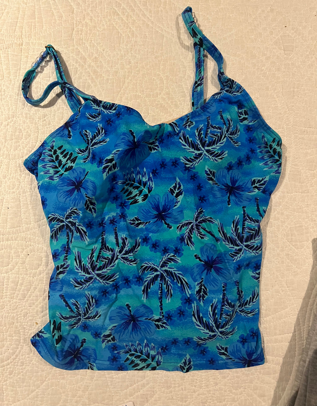 Blue swimming top