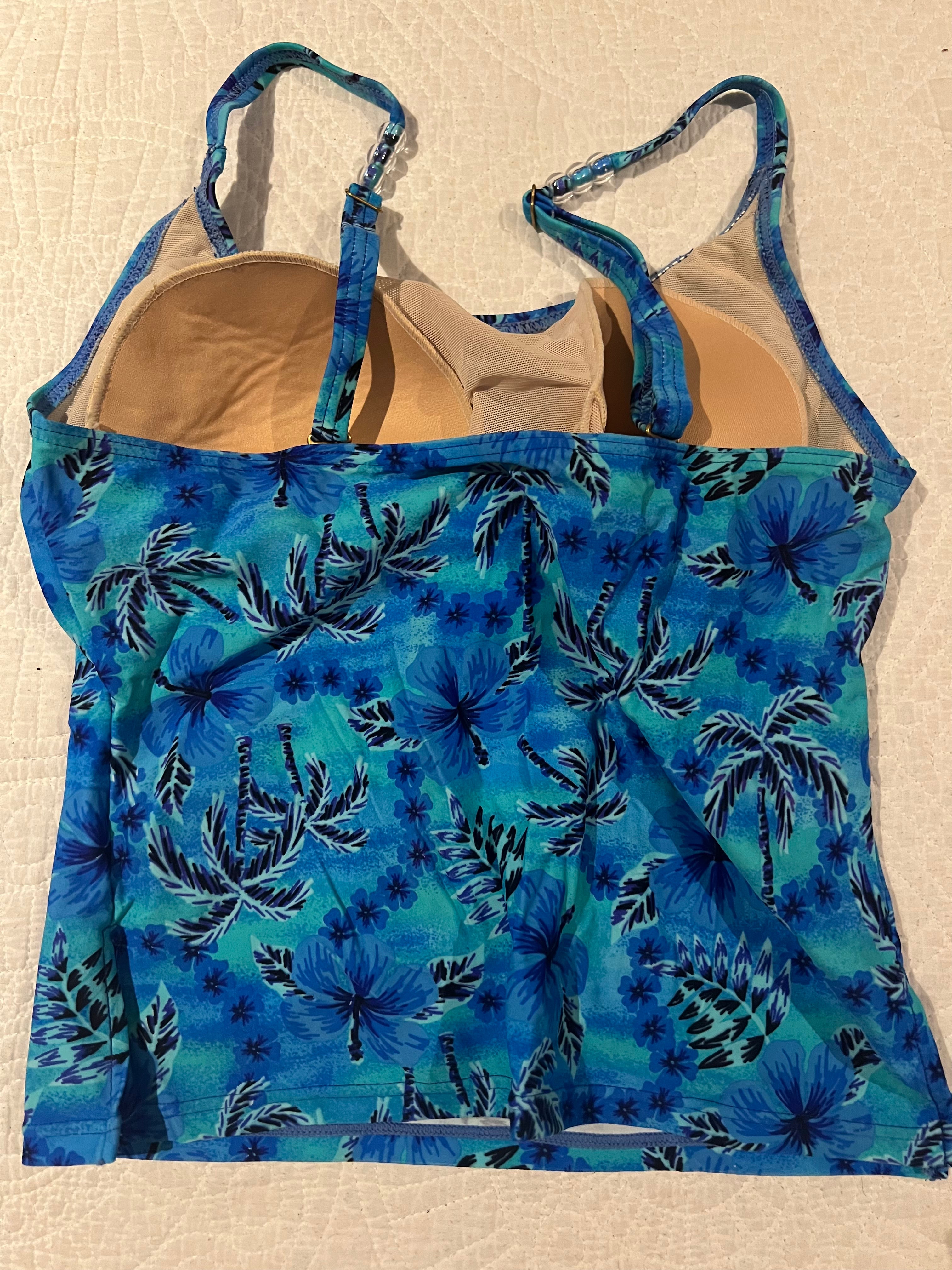 Blue swimming top