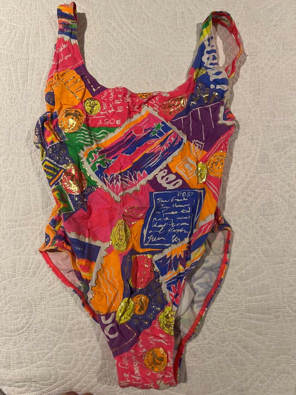 Multi coloured swimming suit