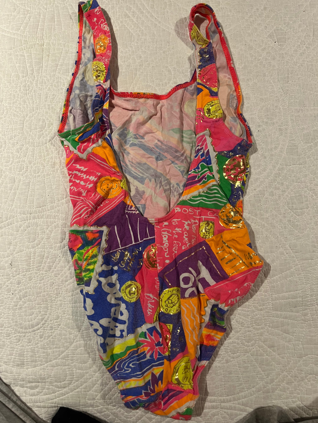 Multi coloured swimming suit