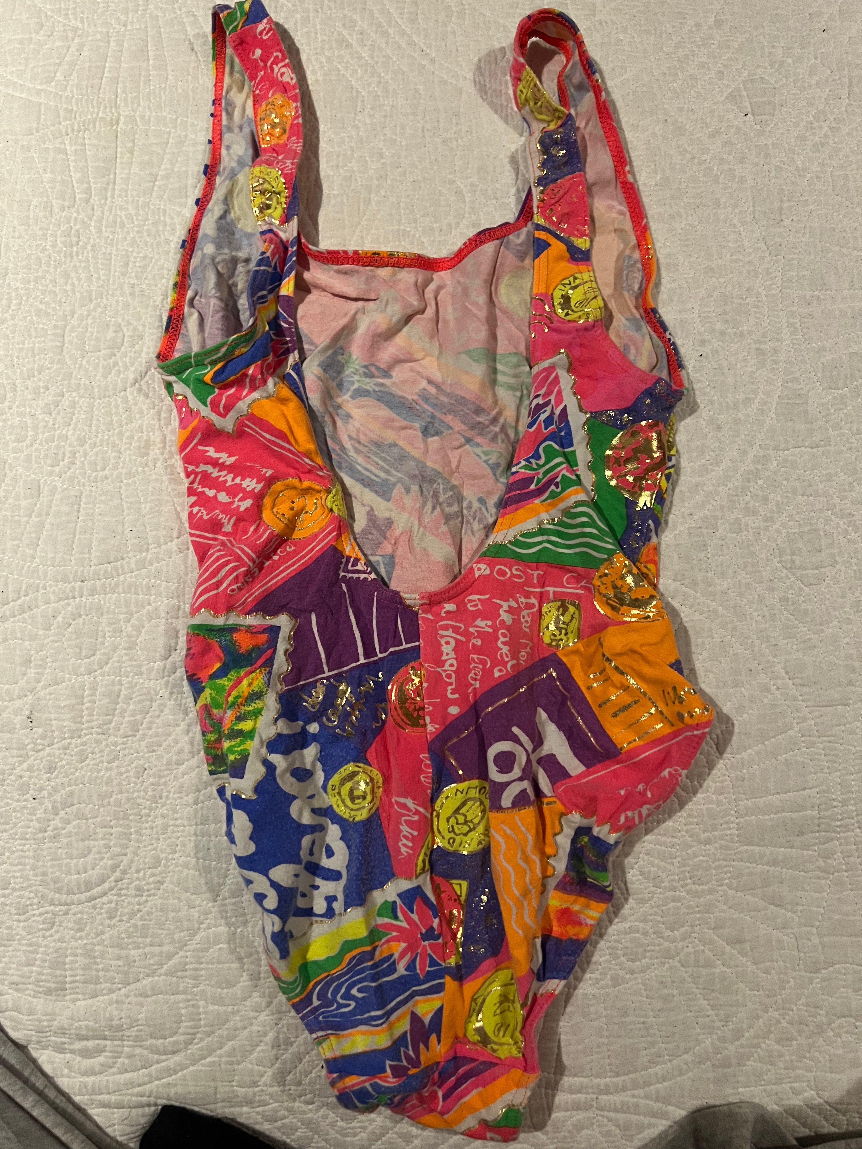 Multi coloured swimming suit