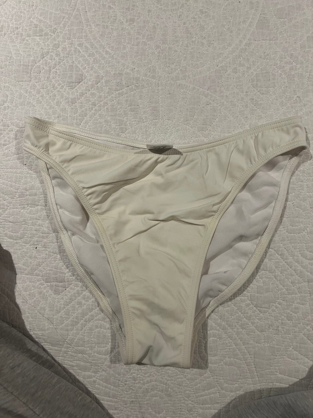 White bikini bottoms