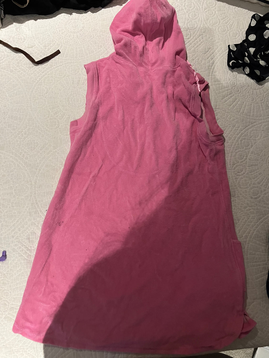 Pink sleeveless top