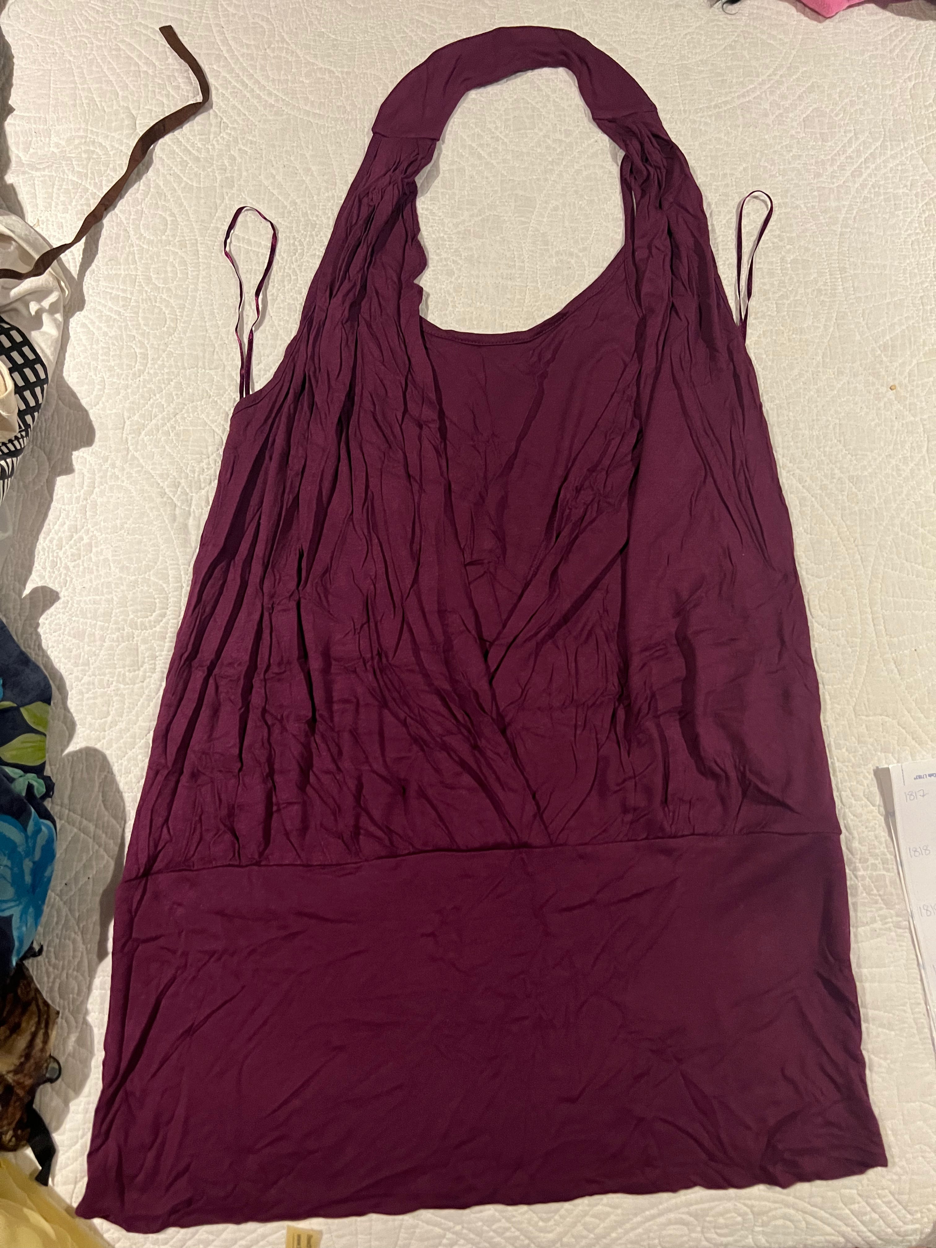 Burgundy top