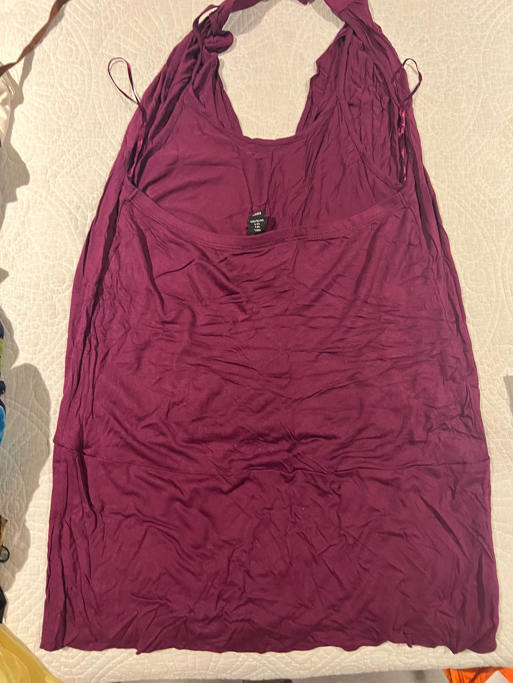 Burgundy top