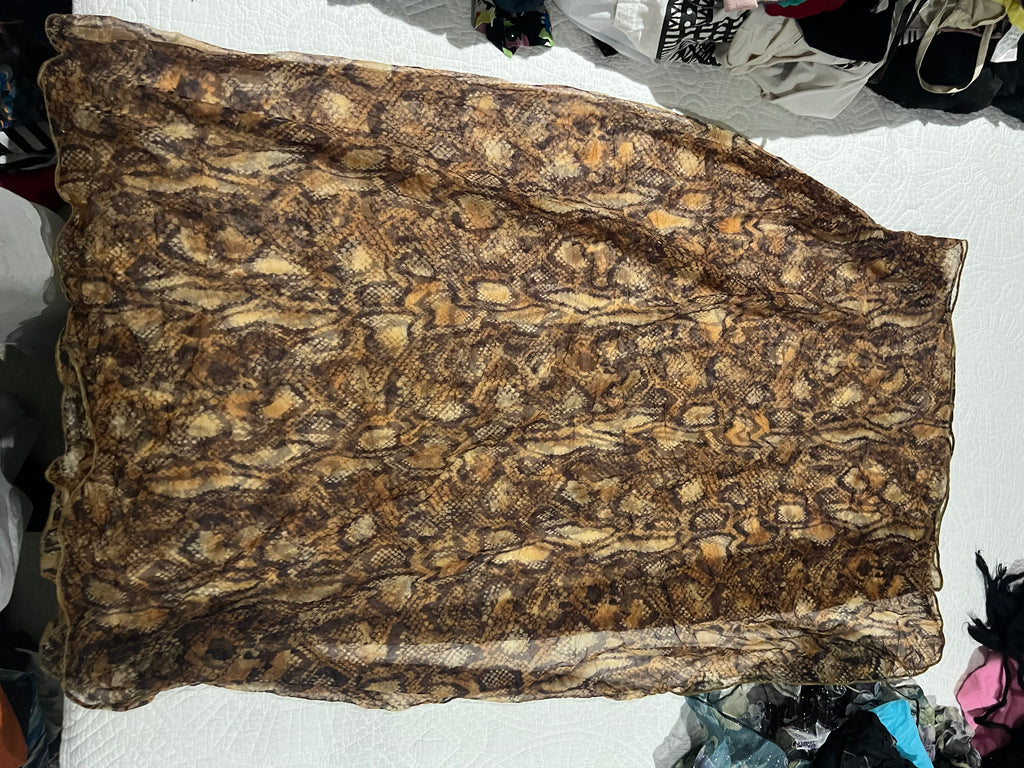 Snake skin pattern shawl