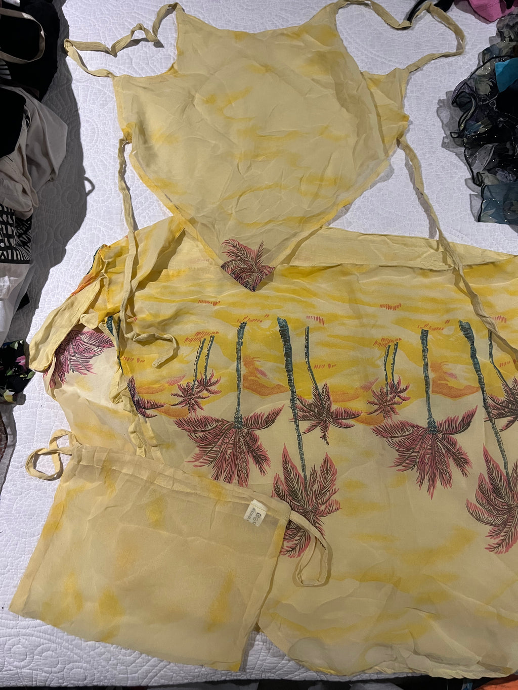 Yellow cover up set