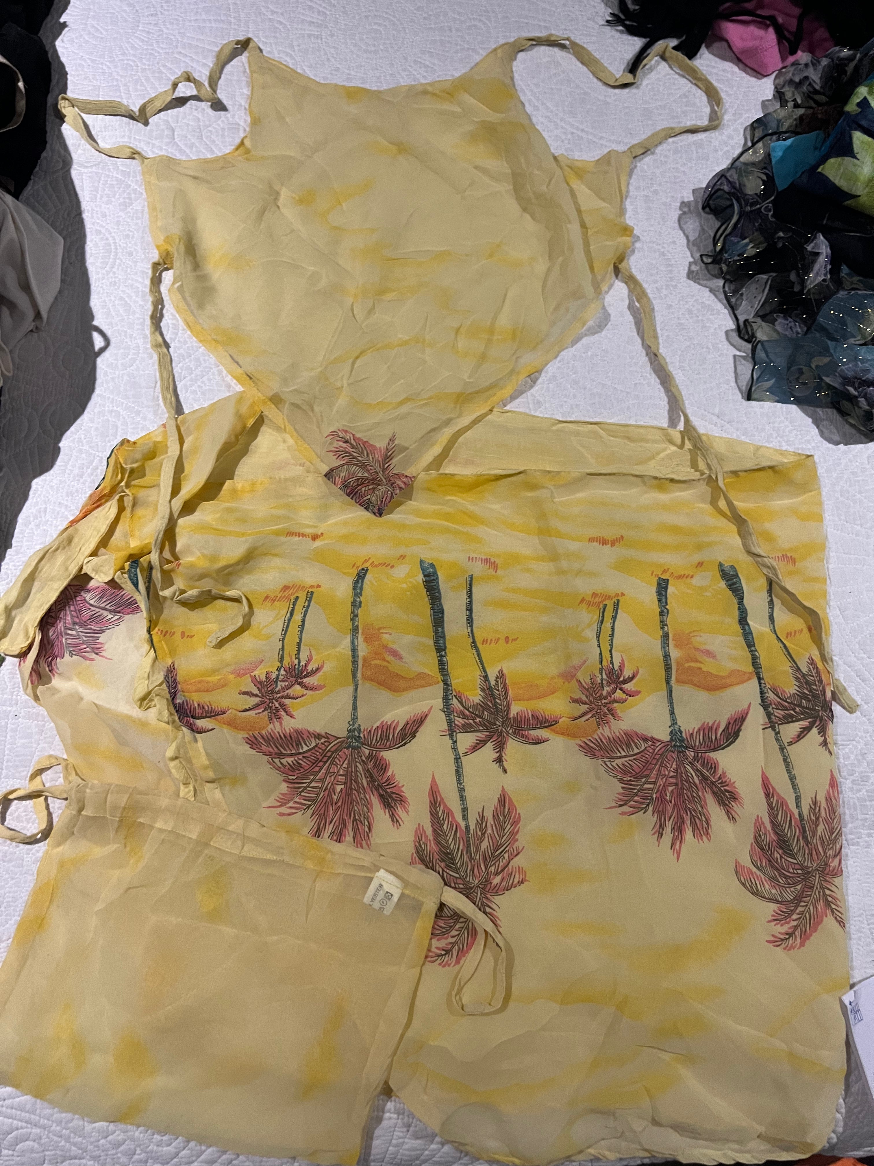 Yellow cover up set