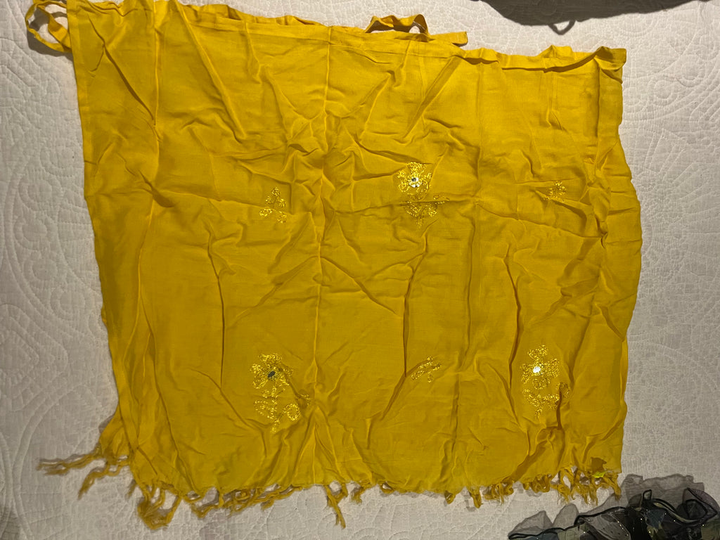 Tie up yellow skirt / Cover up