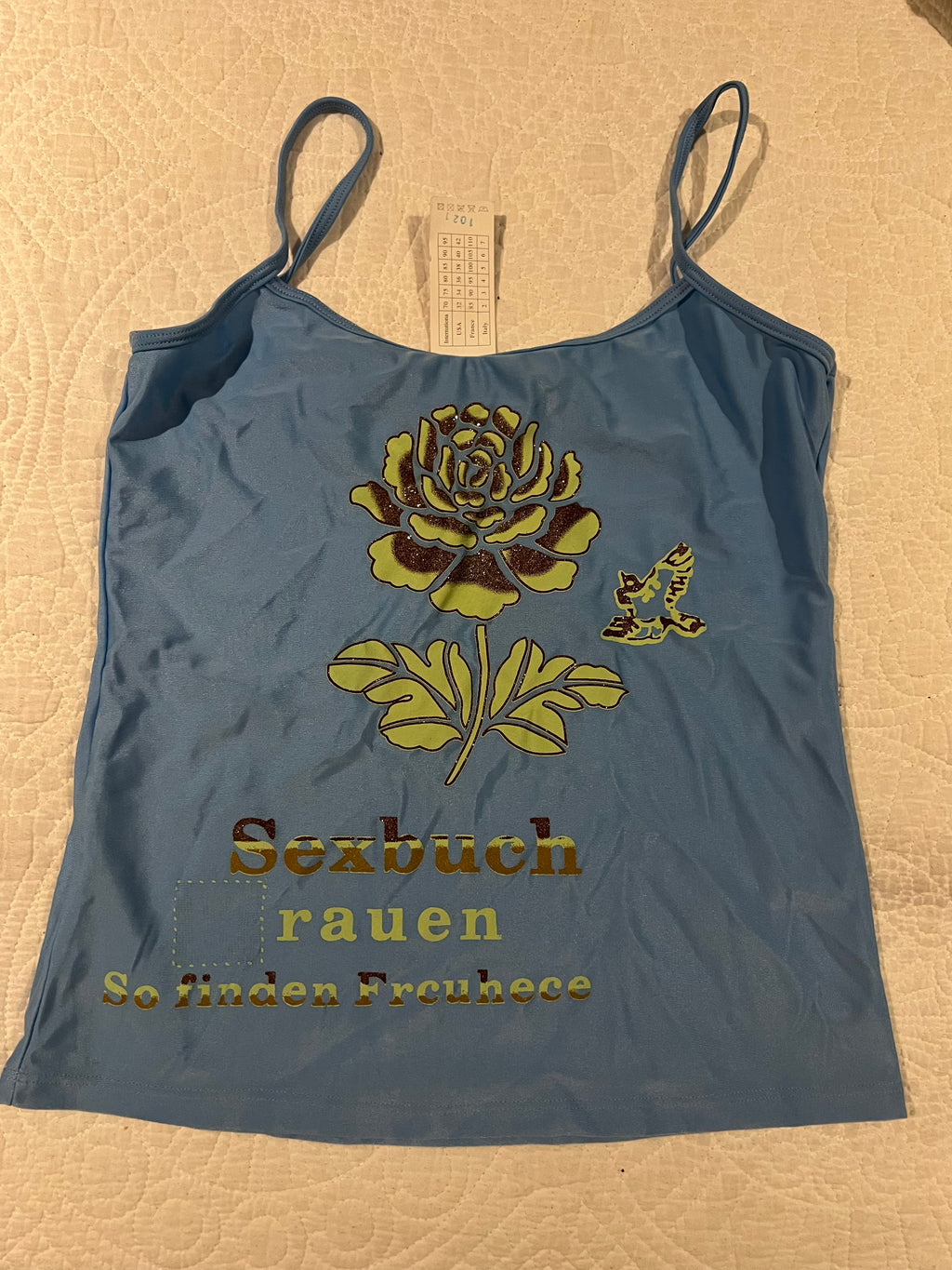 Blue vest top