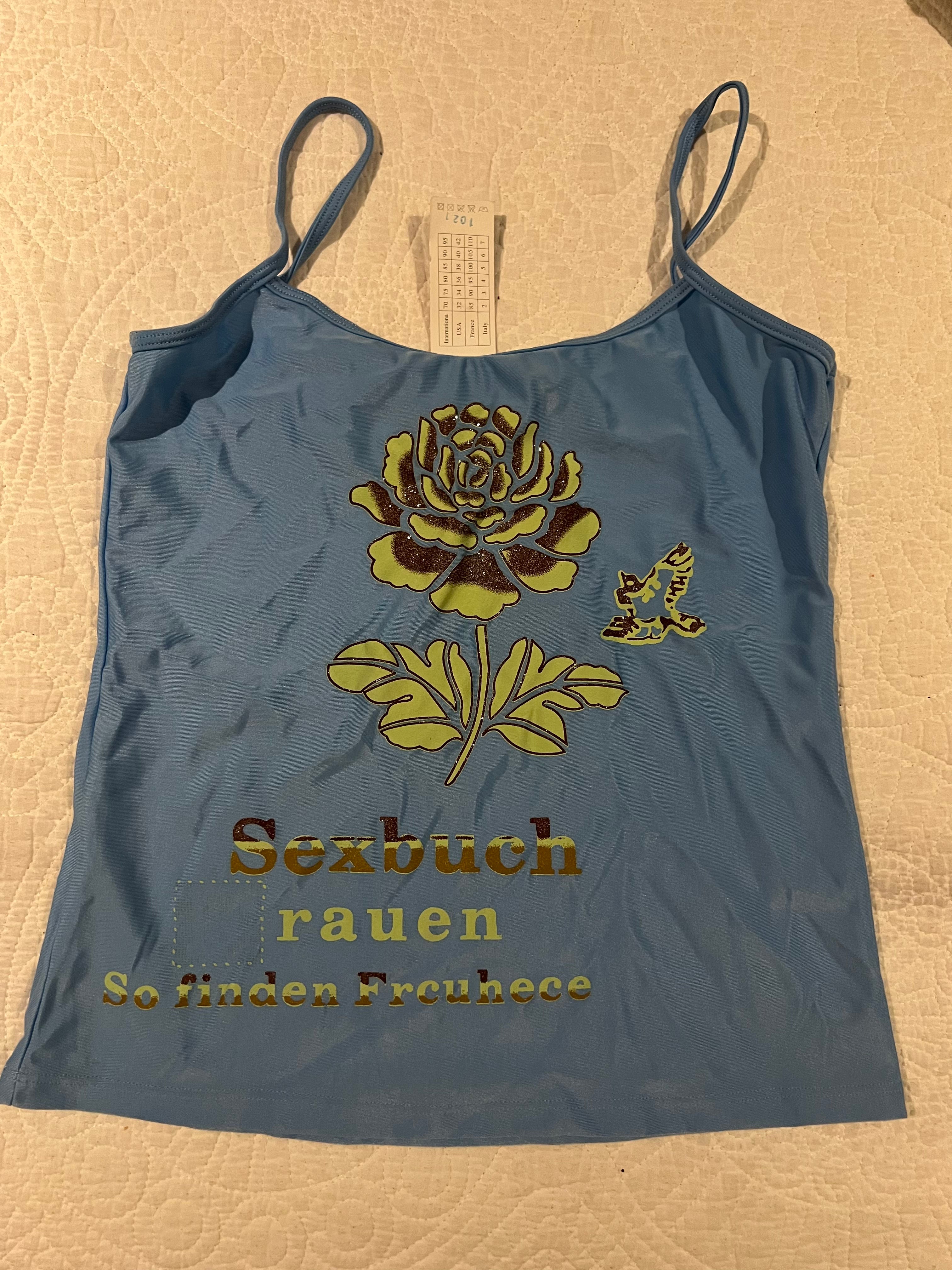 Blue vest top
