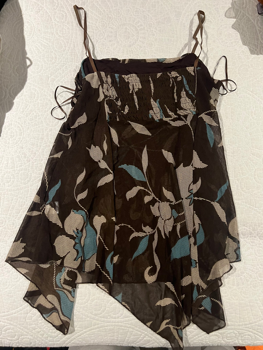 Black flowy top