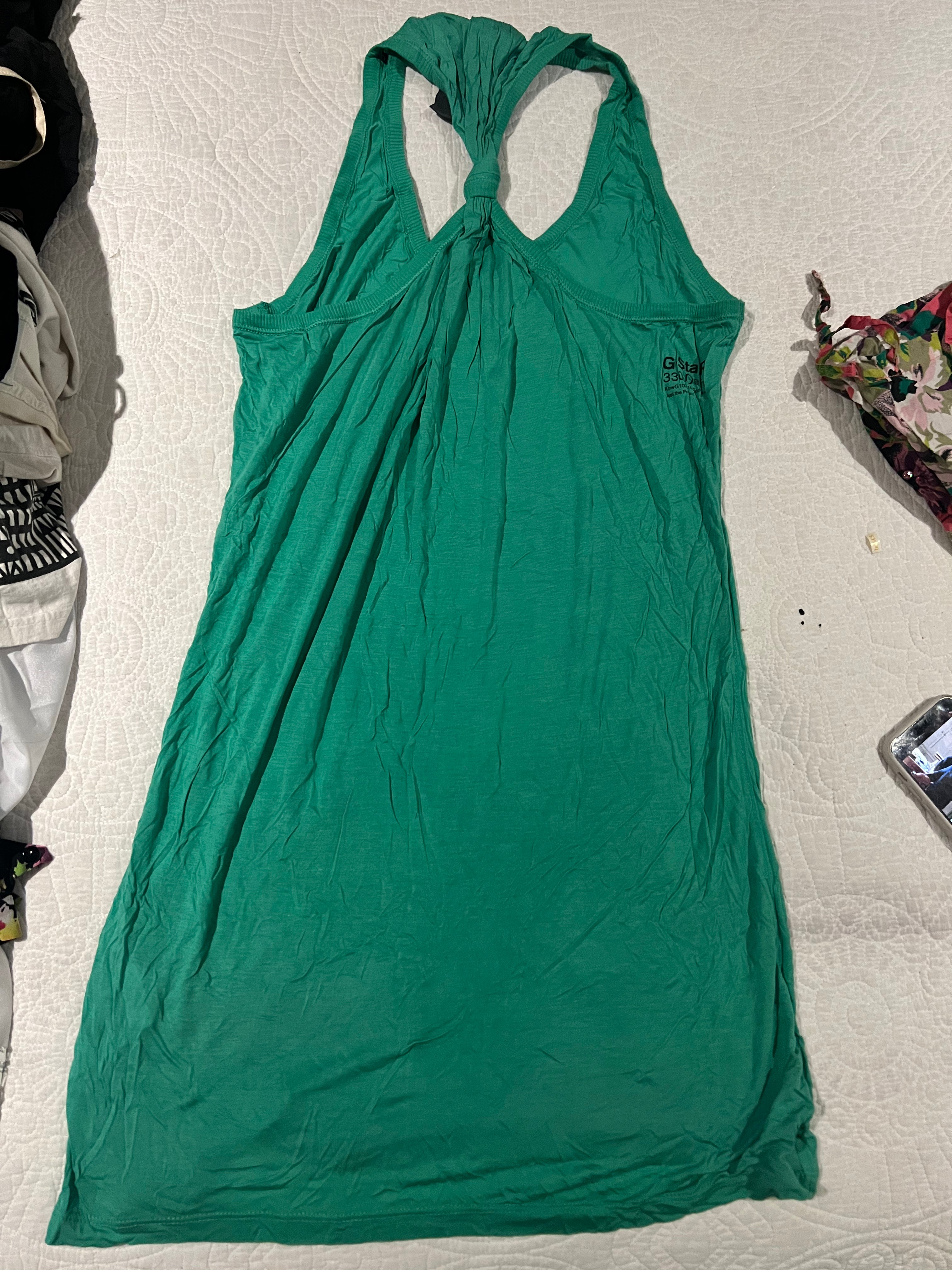 G star long green top