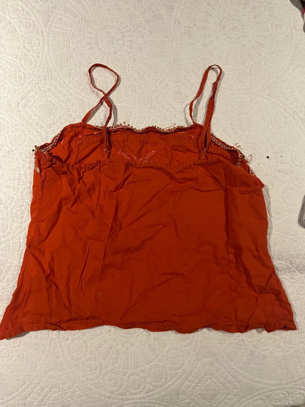 Red crop top