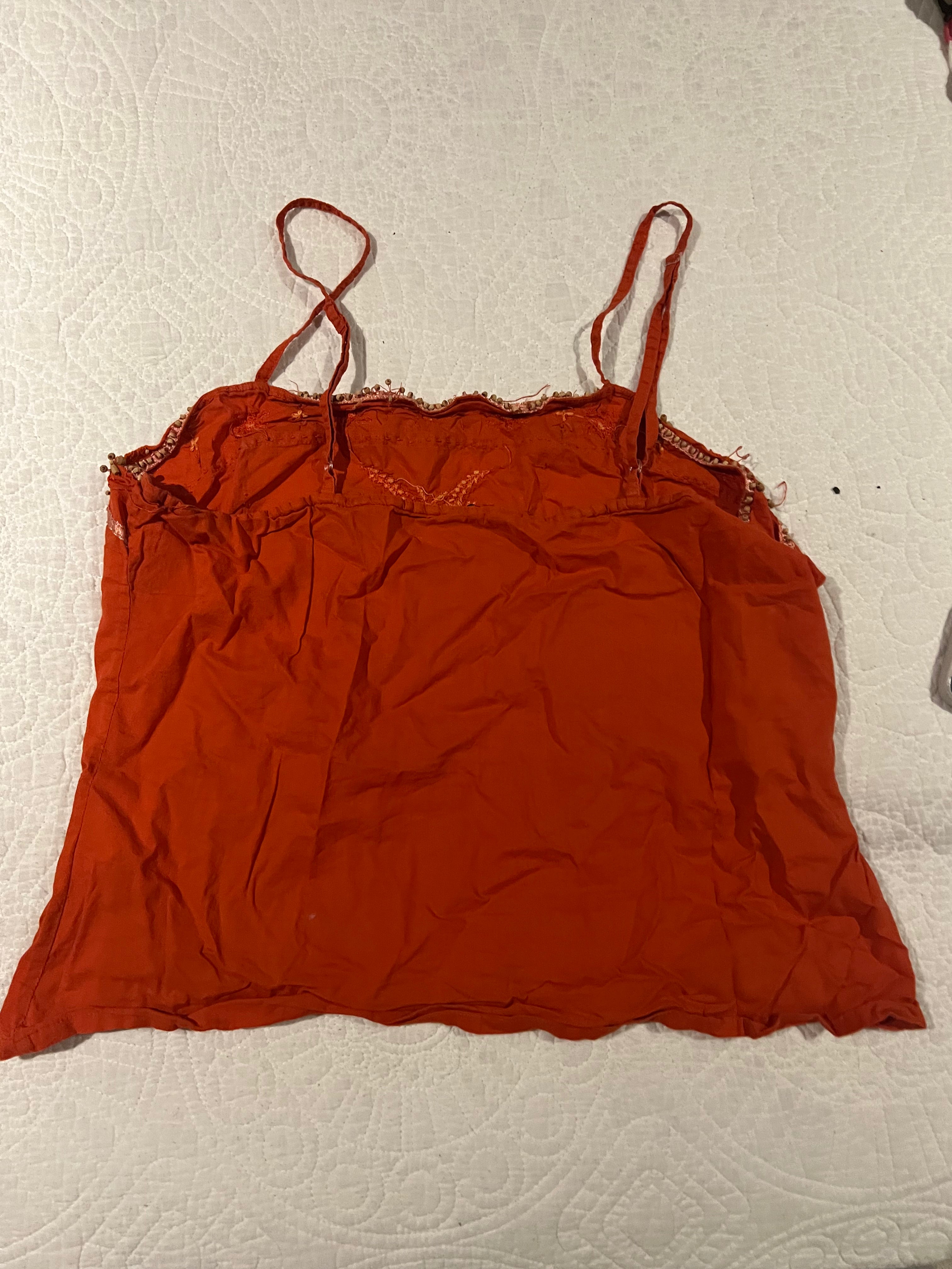 Red crop top