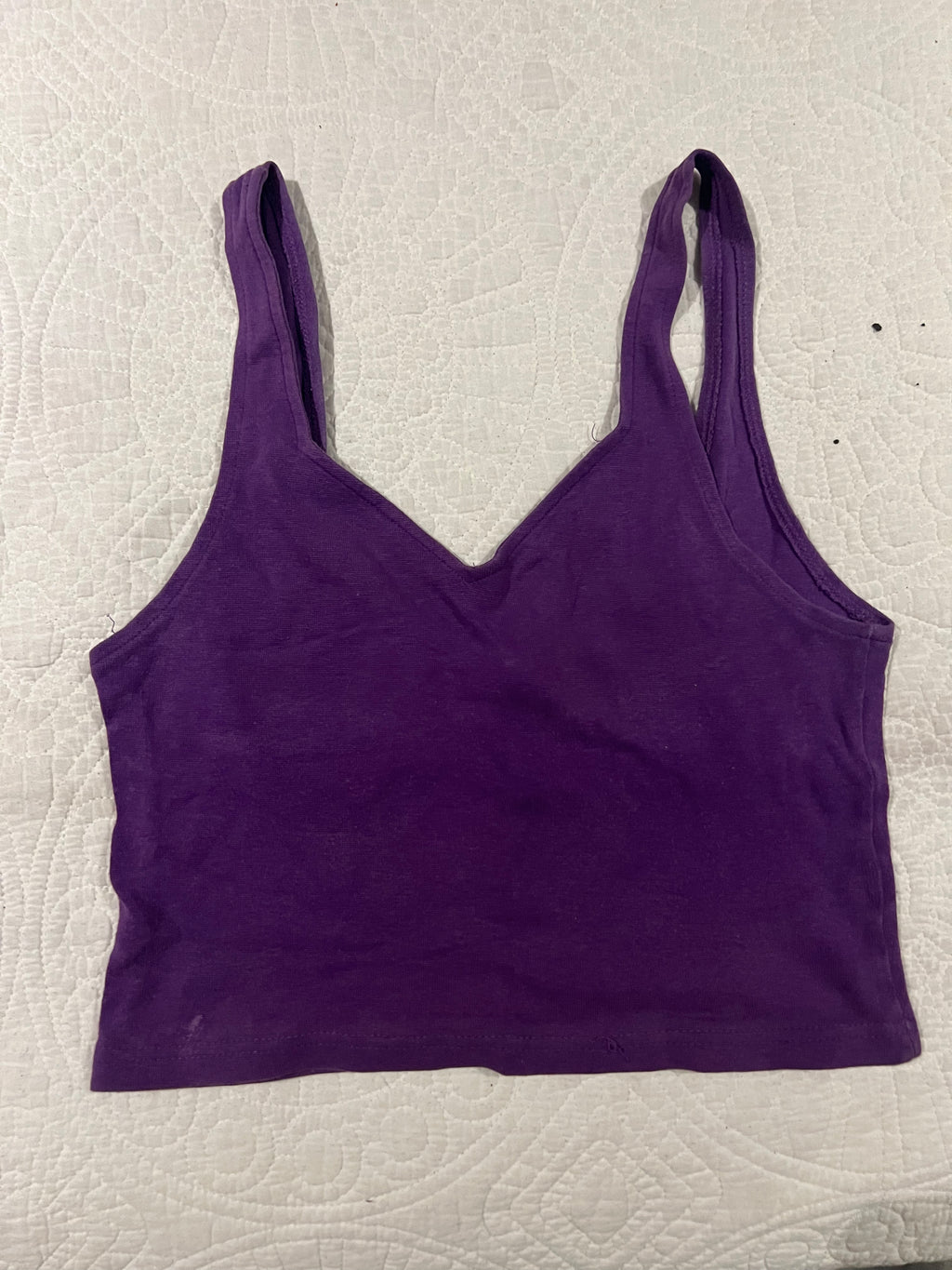 Purple crop top