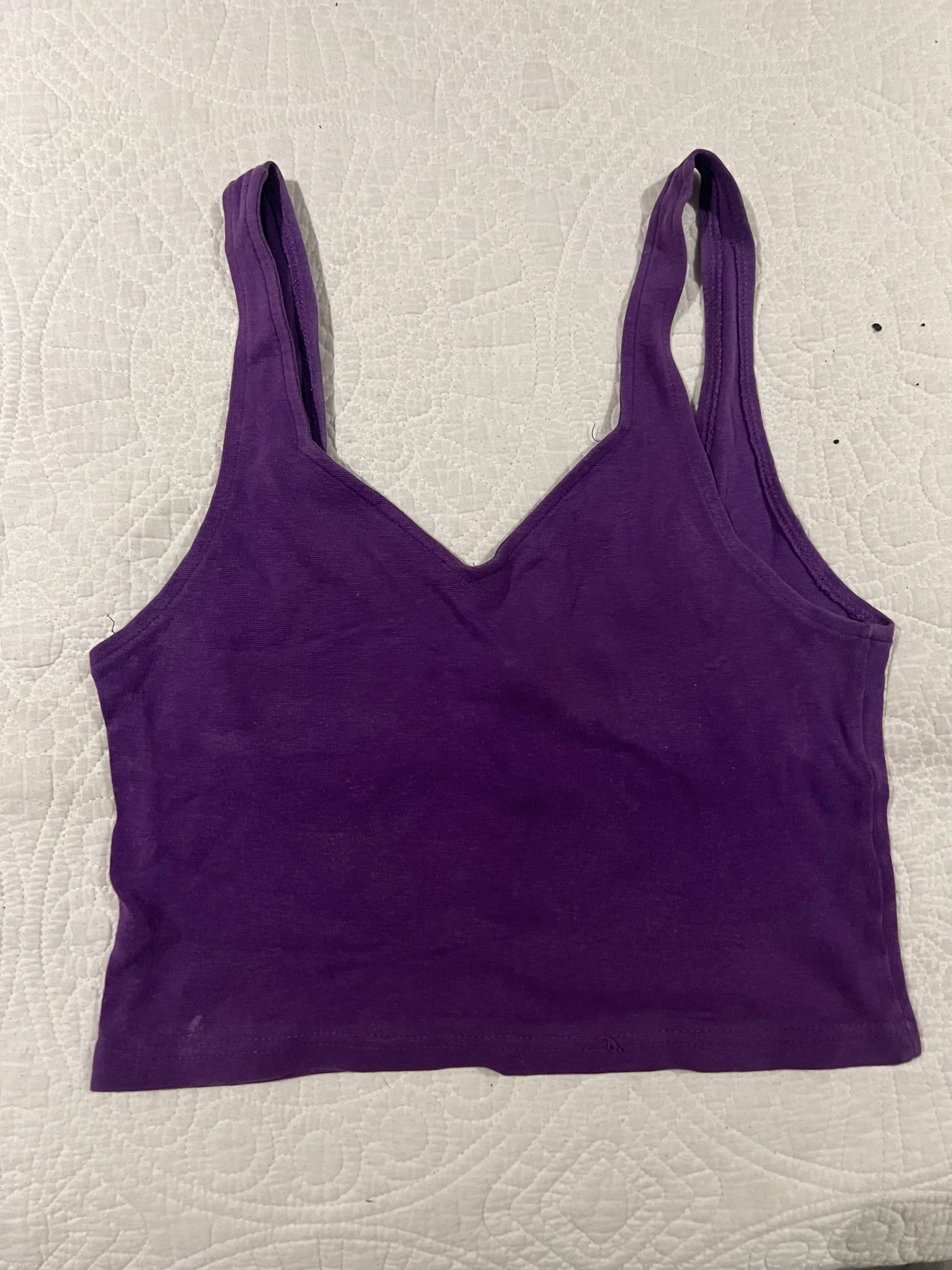 Purple crop top