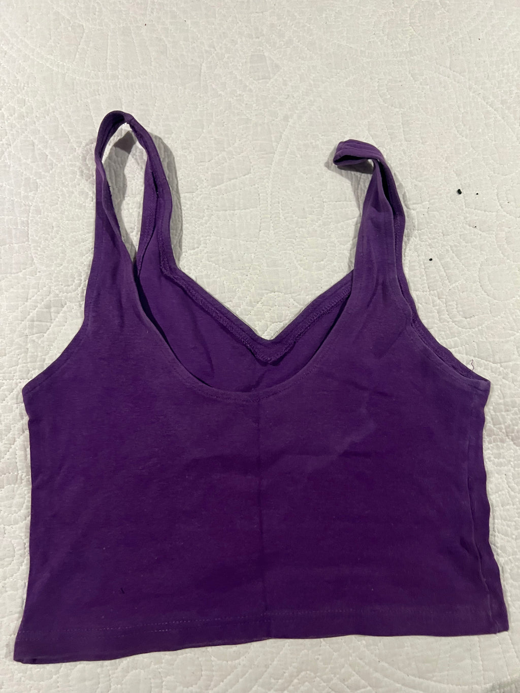 Purple crop top