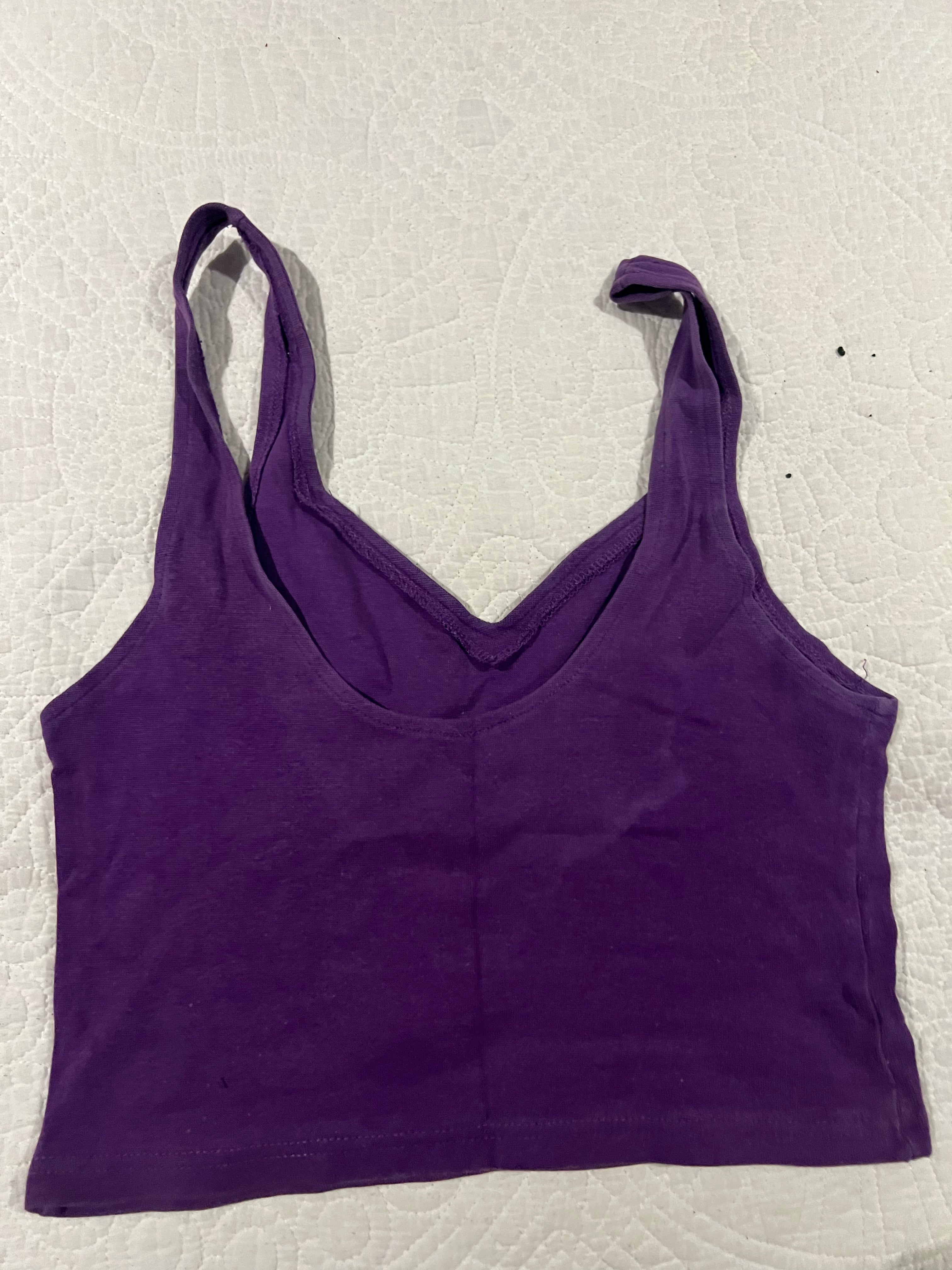 Purple crop top