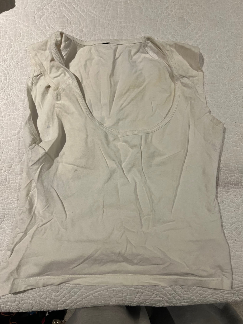 White vest top