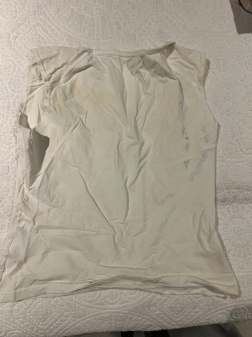 White vest top