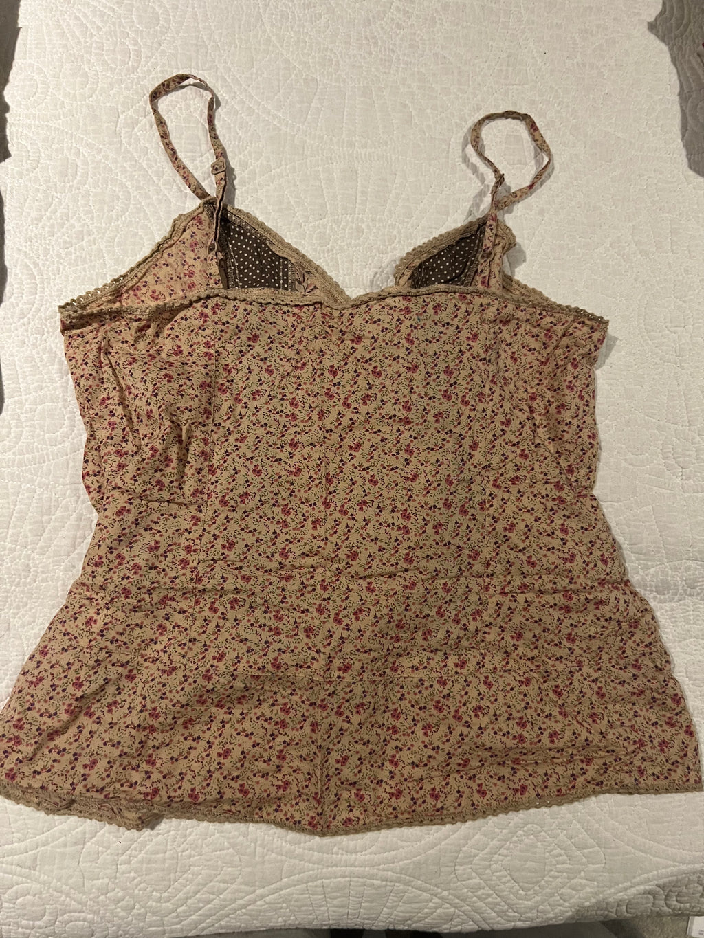 Brown/nude top