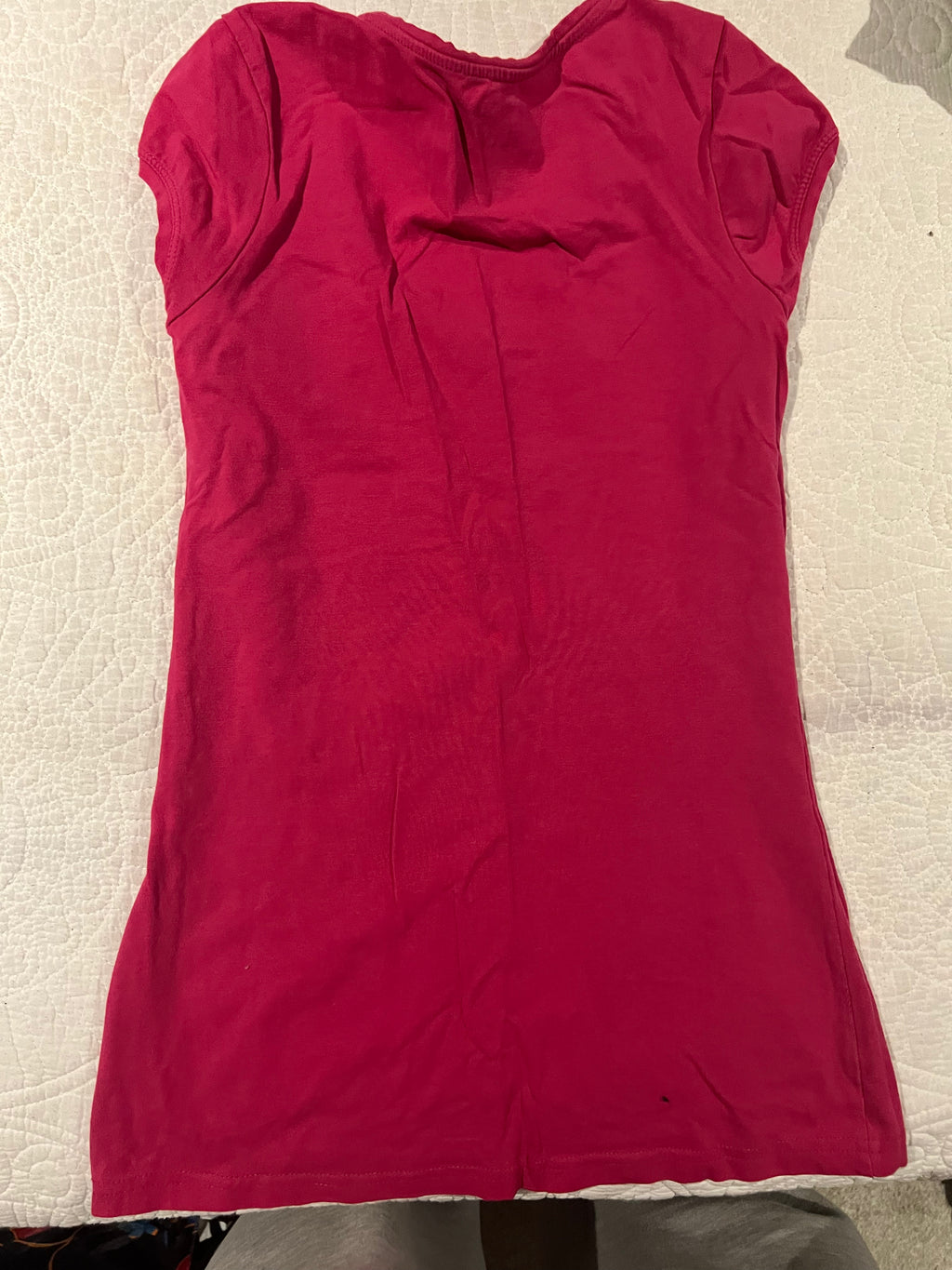 Pink v neck top