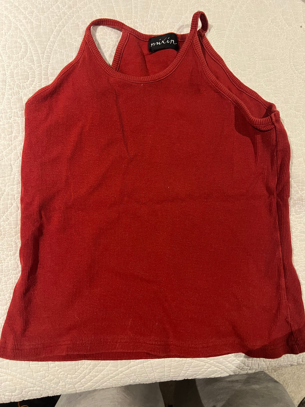 Red crop top