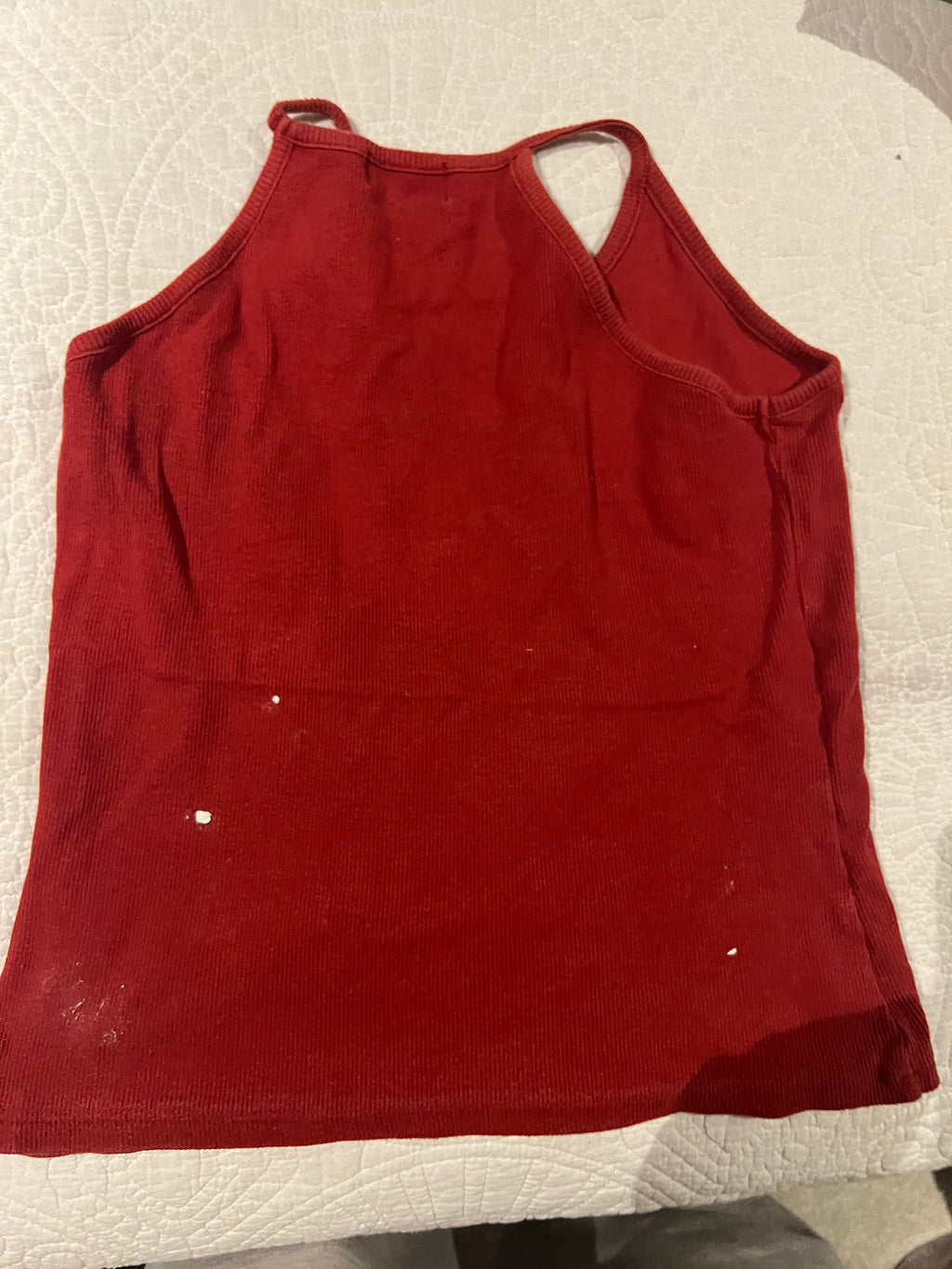 Red crop top