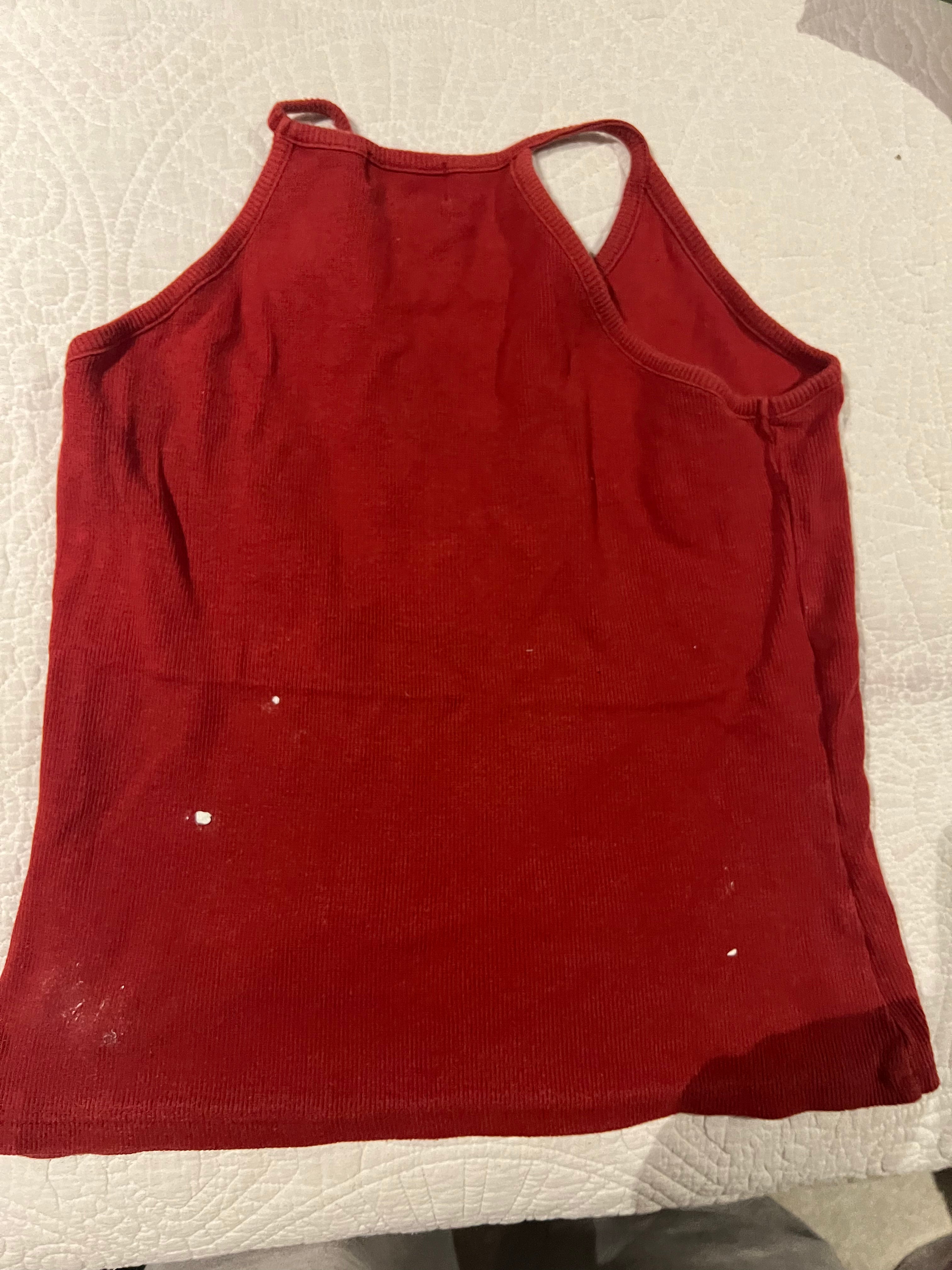 Red crop top