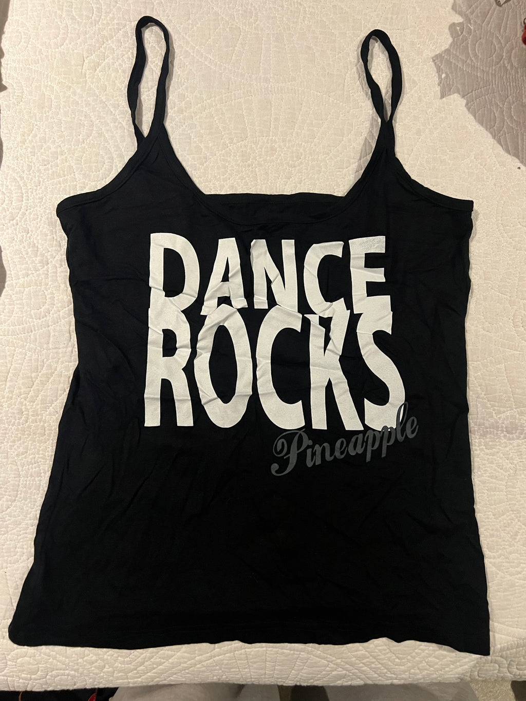 Pineapple black crop top
