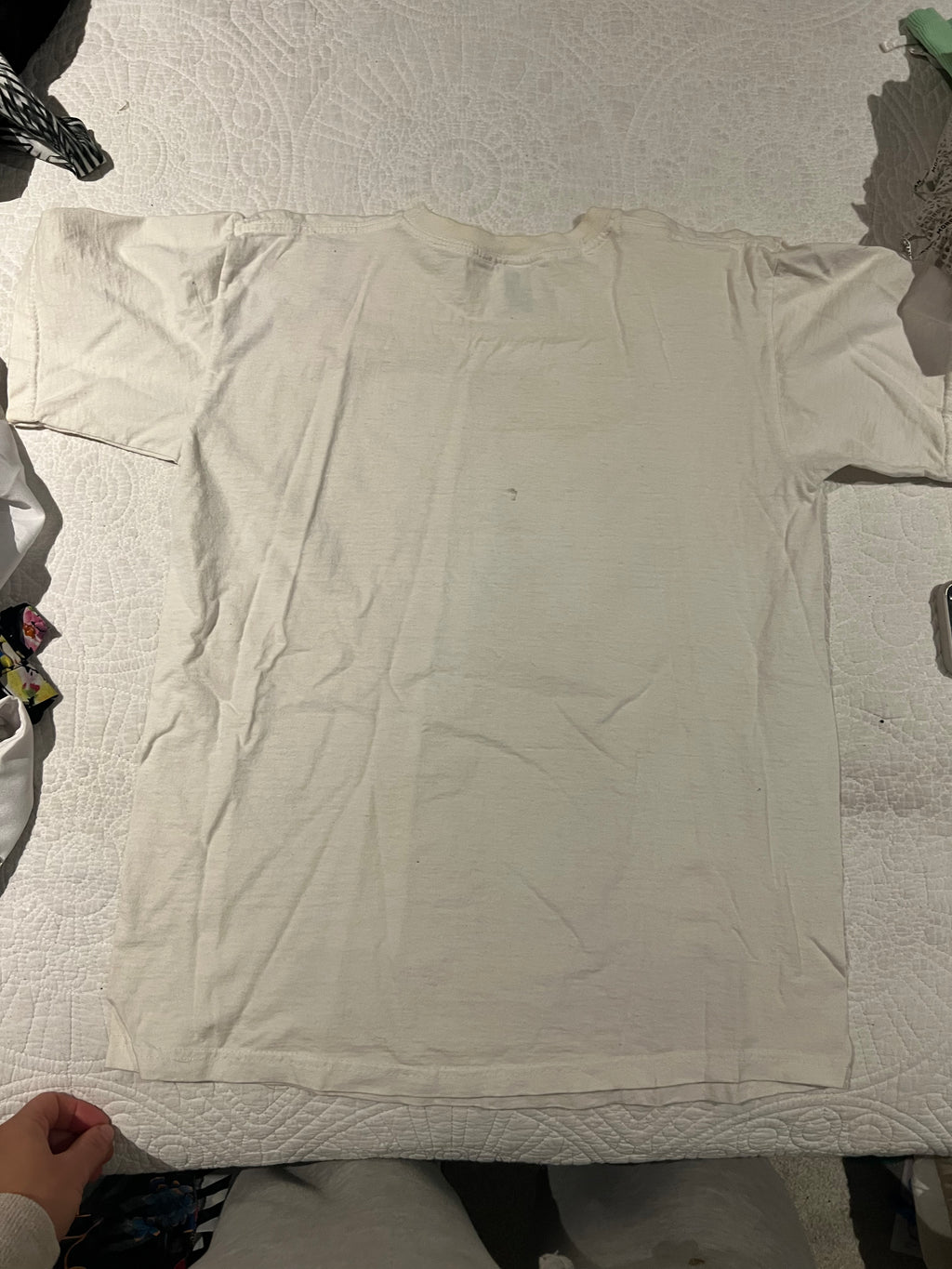 White graphic top