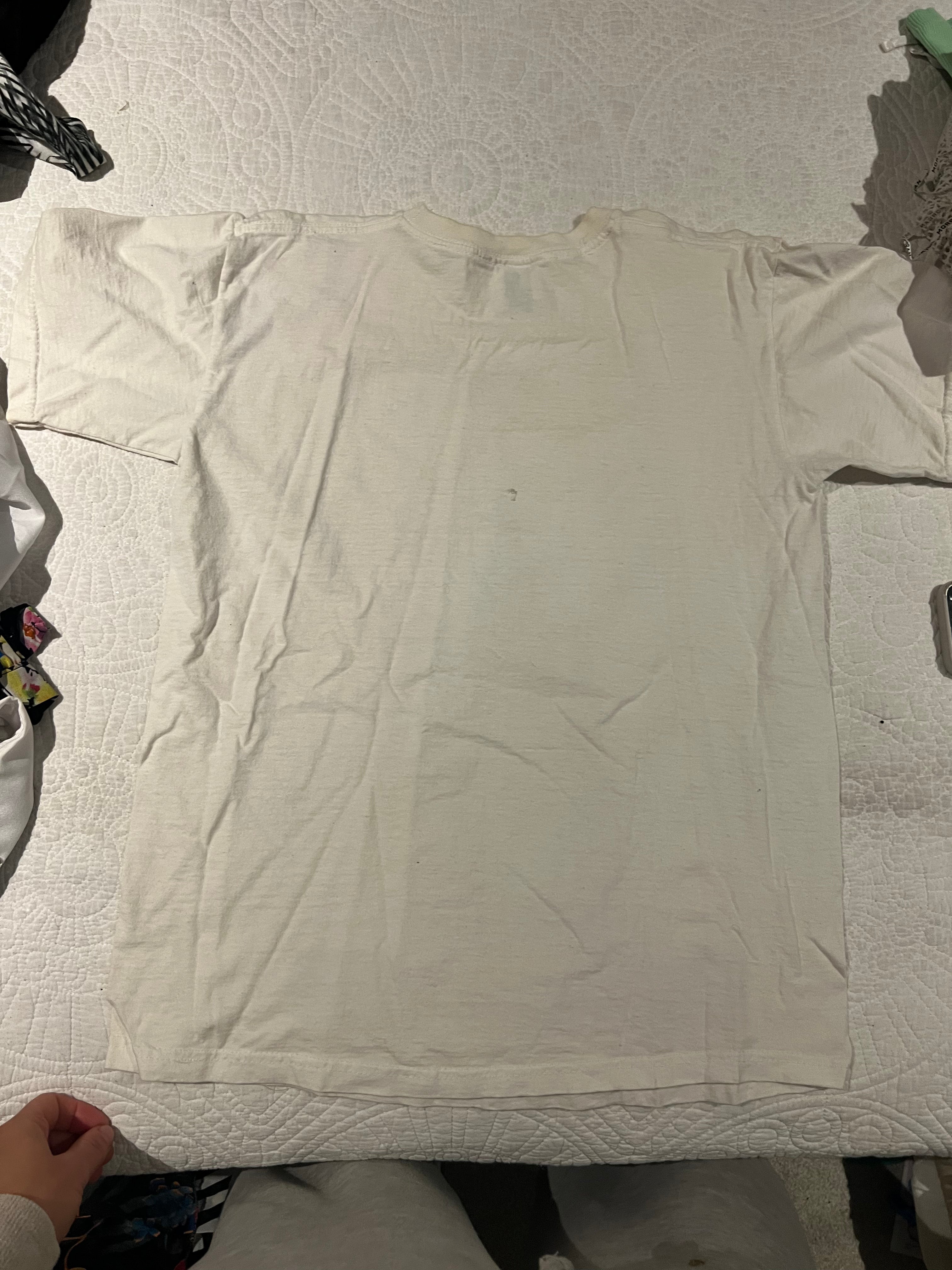 White graphic top