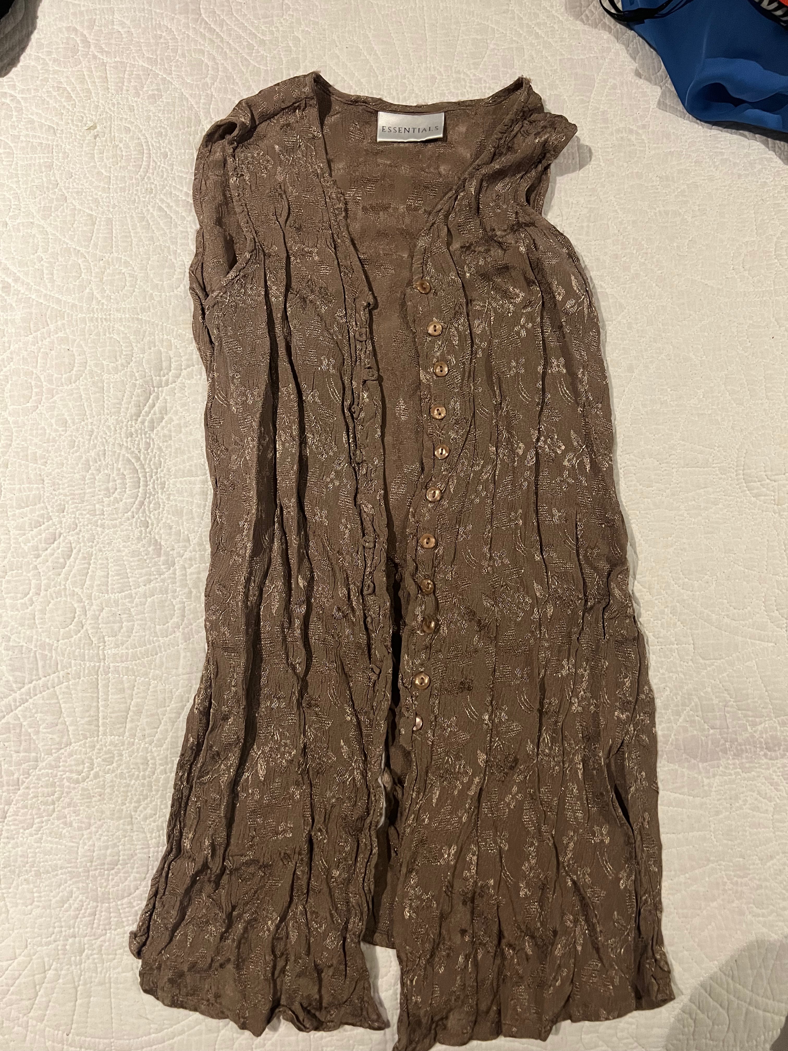 Brown sleeveless top