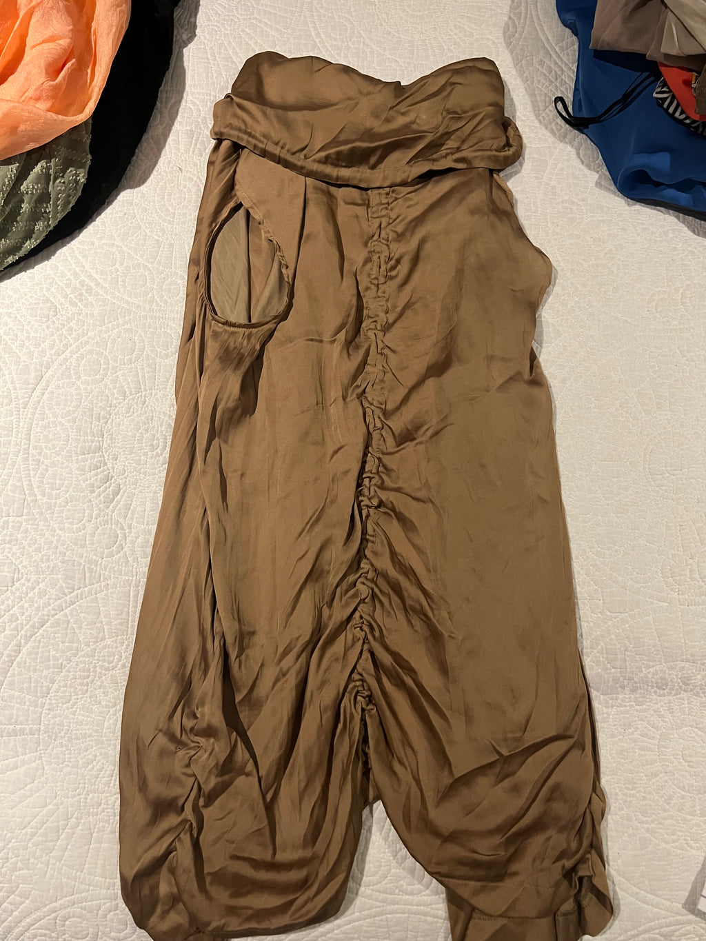 Nude sleeveless jacket