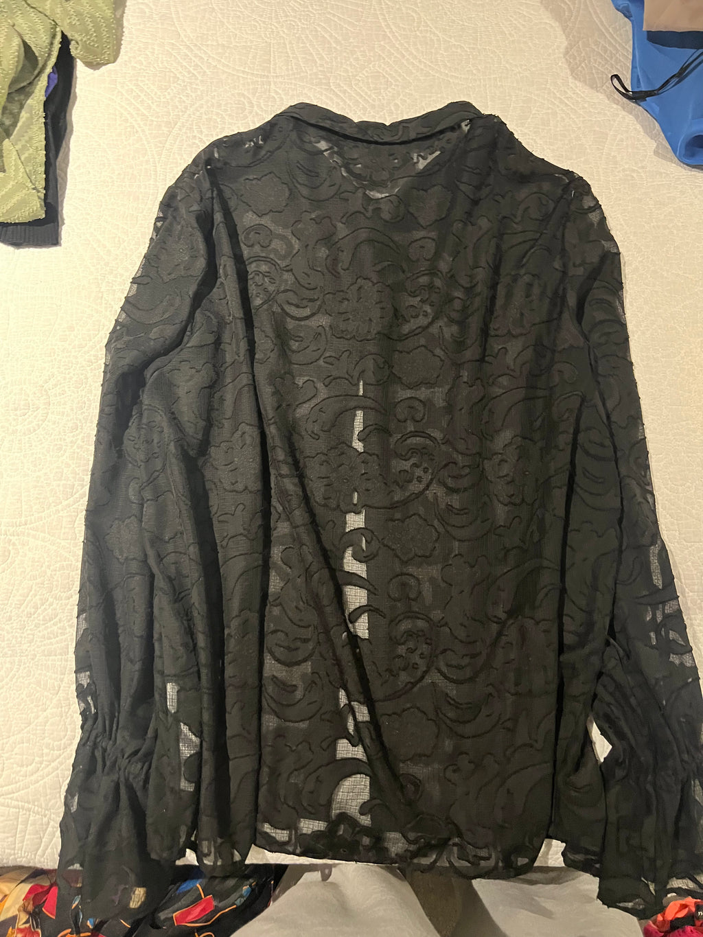 Black sheer shirt