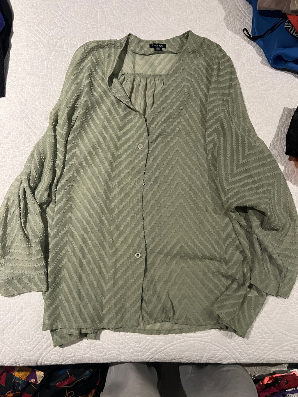 Sage green shirt