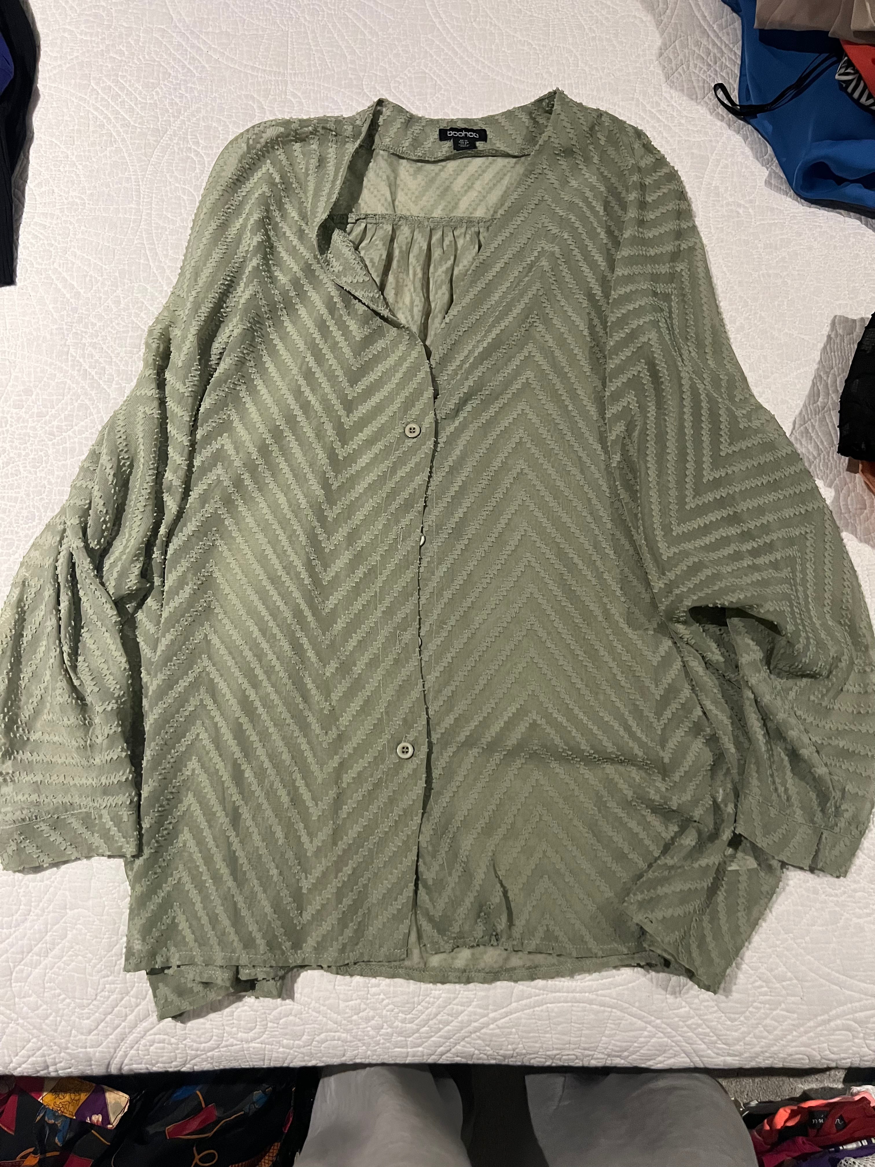 Sage green shirt