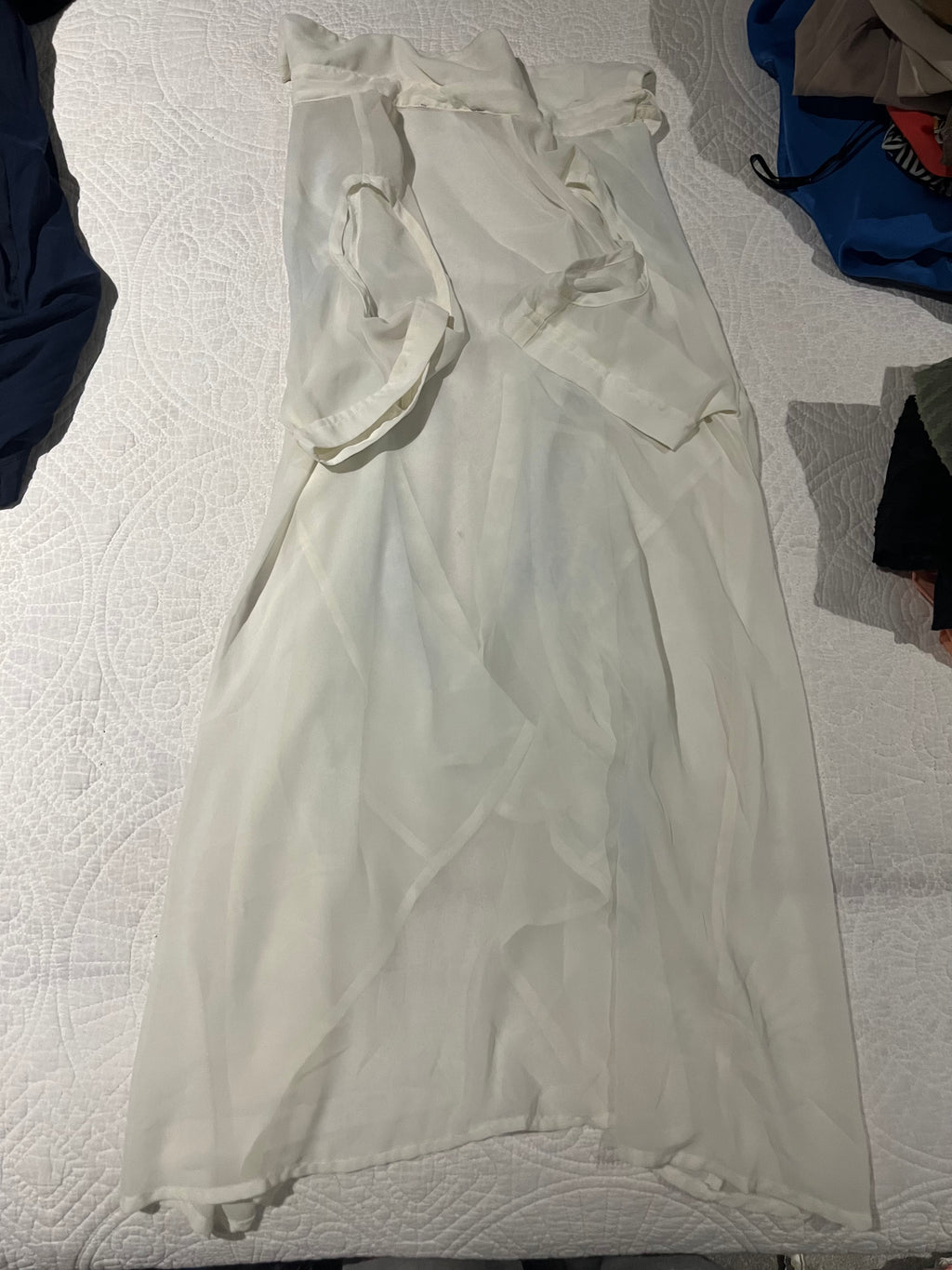 White shirt dress