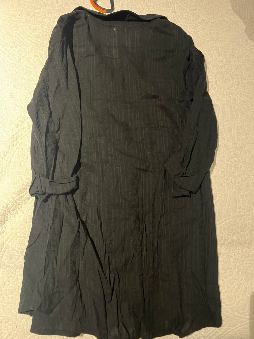 Black shirt dress